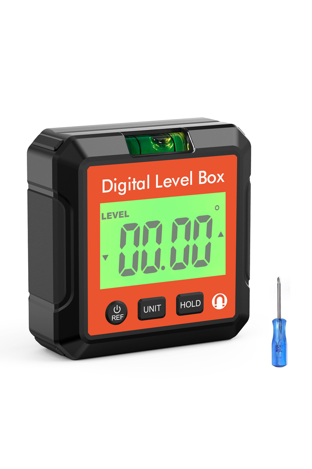 Choice-Red Digital Angle Gauge Magnetic Protractor Inclinometer Level Angle Finder Angle Cube Level Box Wit 1