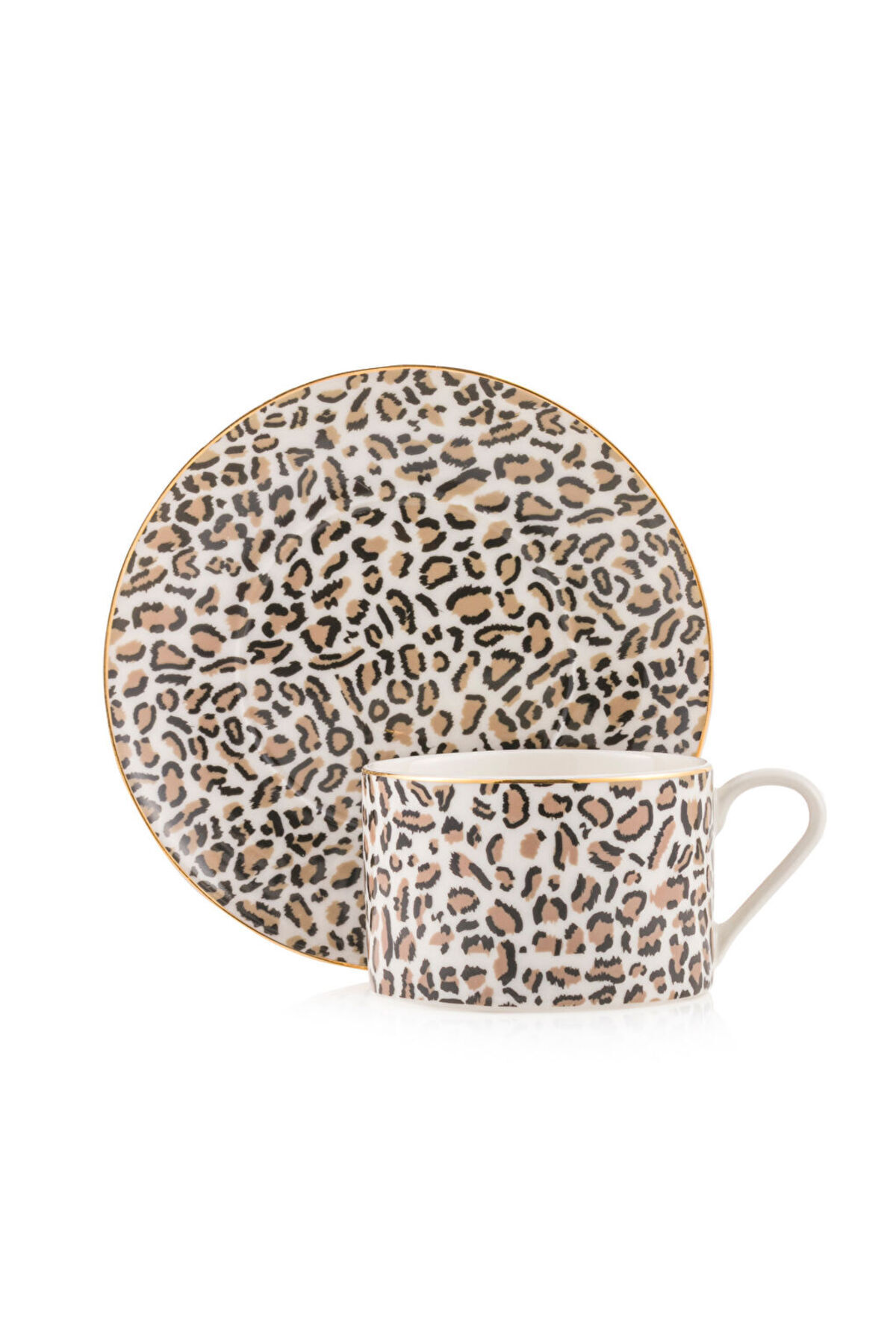 LC Waikiki-Create Your Style from Uzg Store |   Leopard Printed Single Porcelain Coffee Cup Set 216 ml 1