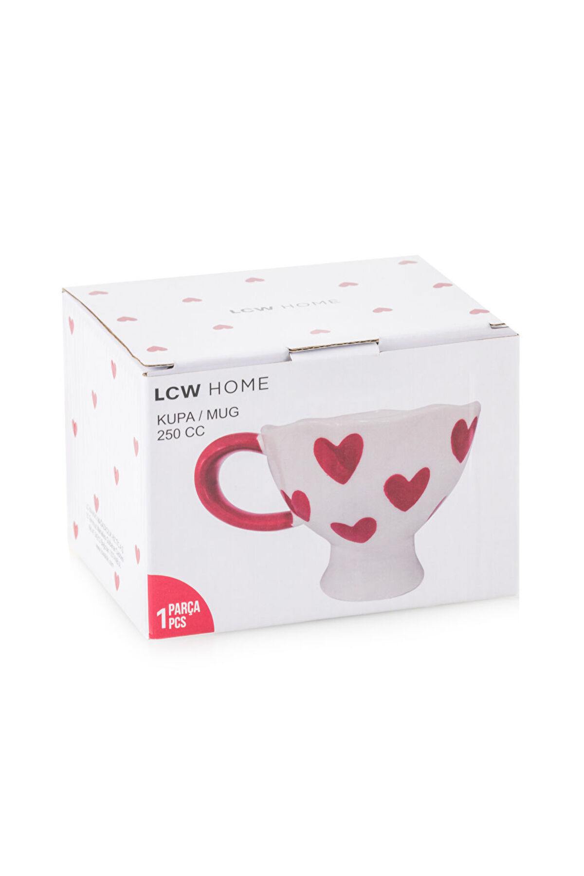 LC Waikiki-Create Your Style from Uzg Store |   Heart Printed Ceramic Mug 250 ml 5