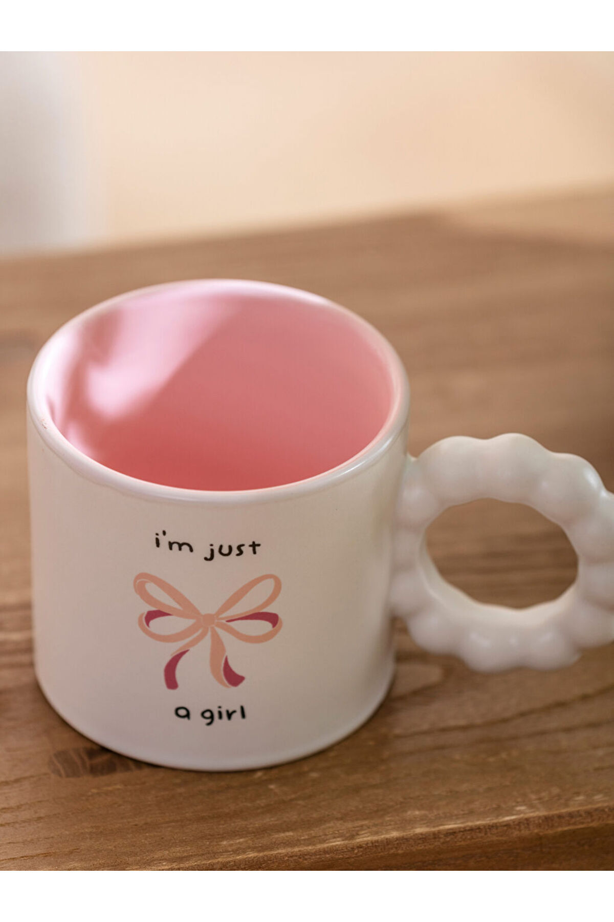 LC Waikiki-Sparkling Selections from Shining Store |   Bow Printed Porcelain Mug 260 ml 4