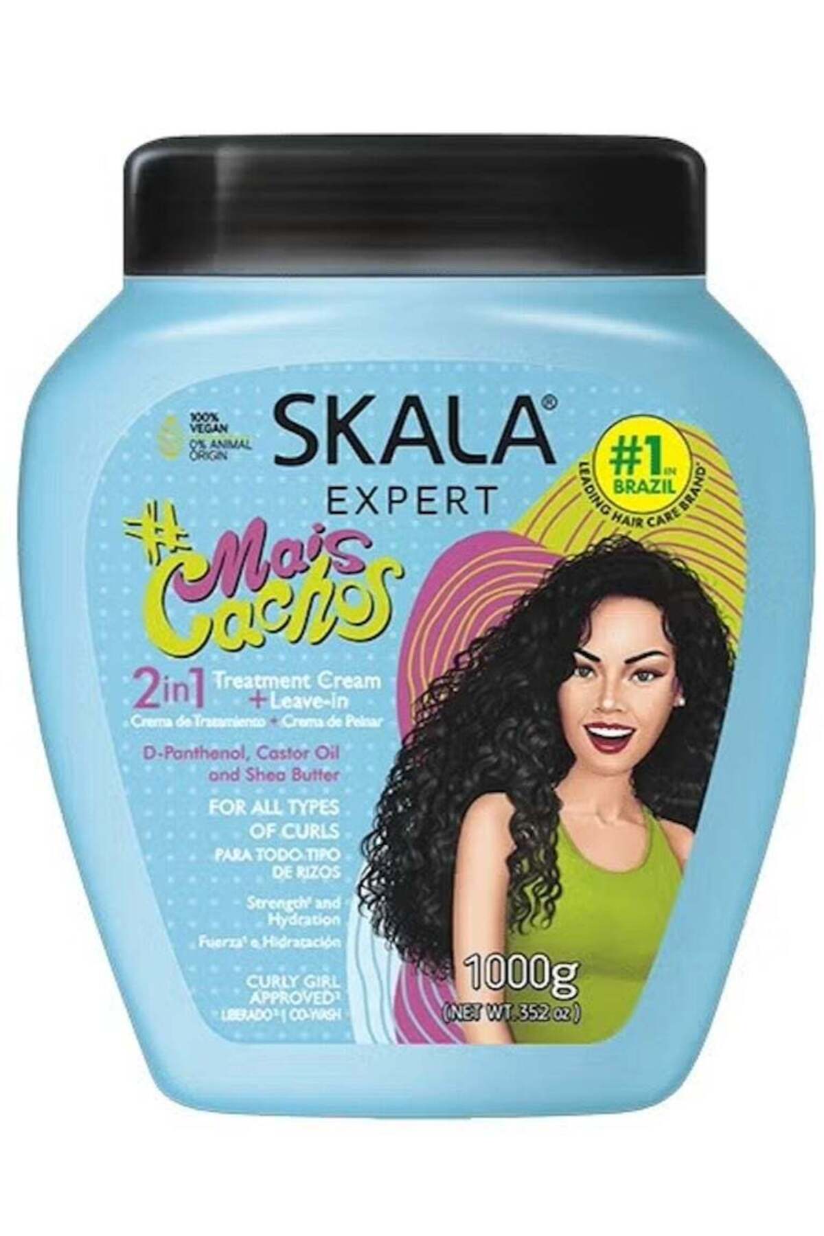 SKALA EXPERT Mais Cachos Conditioning Treatment Cream & Comb Cream for Curly ...