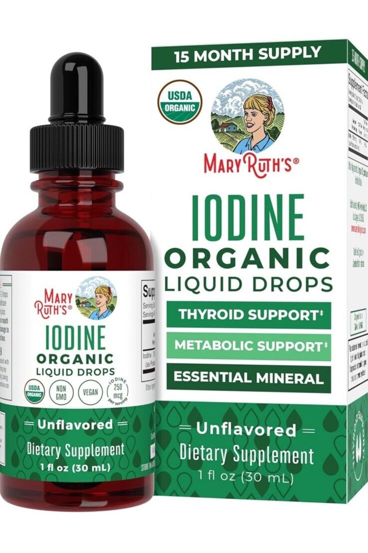 Maryruth's Organic Iodine Liquid Drops by | Potassium Iodide | Iodine  Supplement- Trendyol