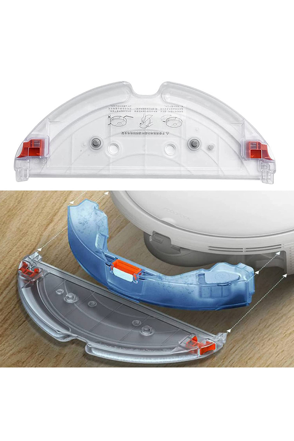 PAA-home-Roborock compatible mop/dampening pad/holder only for S5-Max and S6-MaxV 3