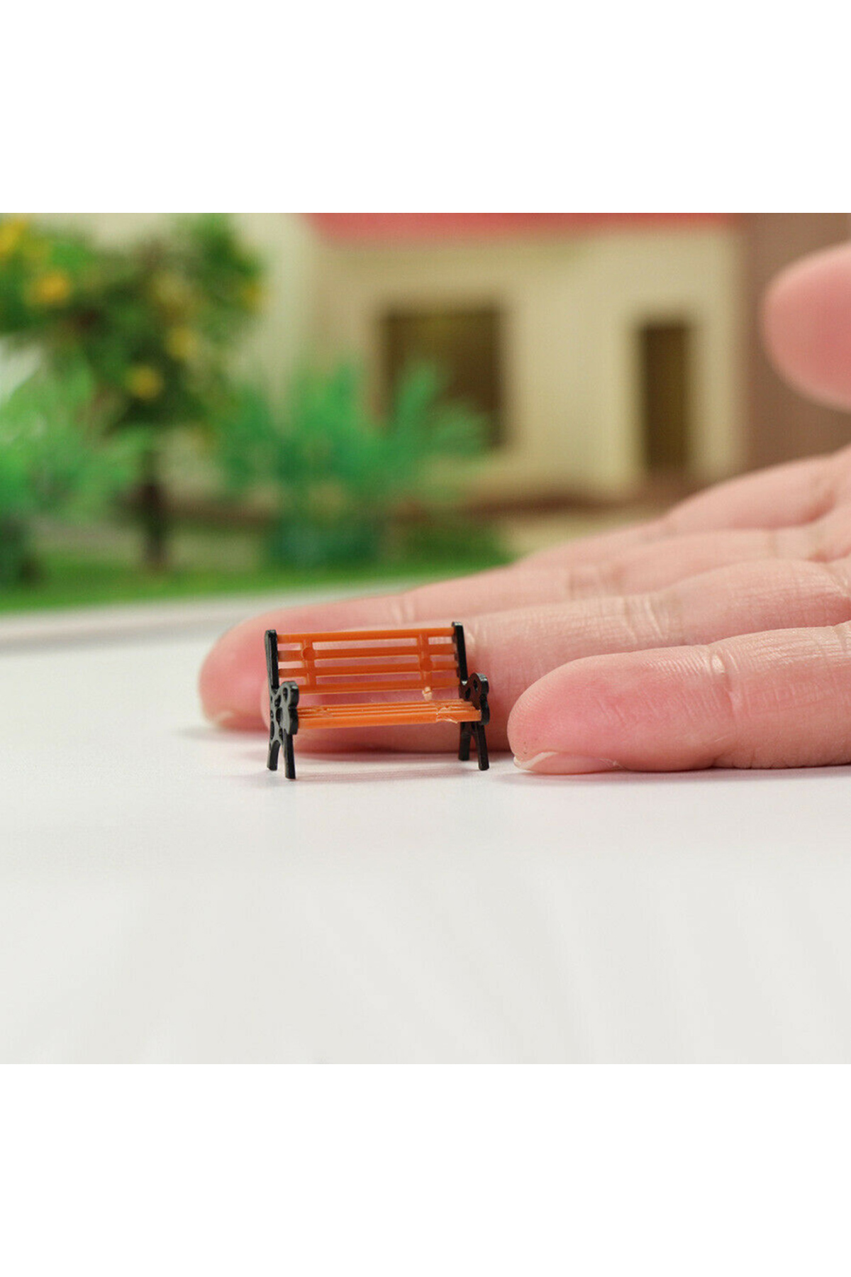 ۱۰ عدد صندلی نیمکت مدل قطار HO مقیاس TT ۱:۸۷ مبلمان نیمکت خیابانی پارک مدل نیمکت پارک کوچک مبلمان خیابان …