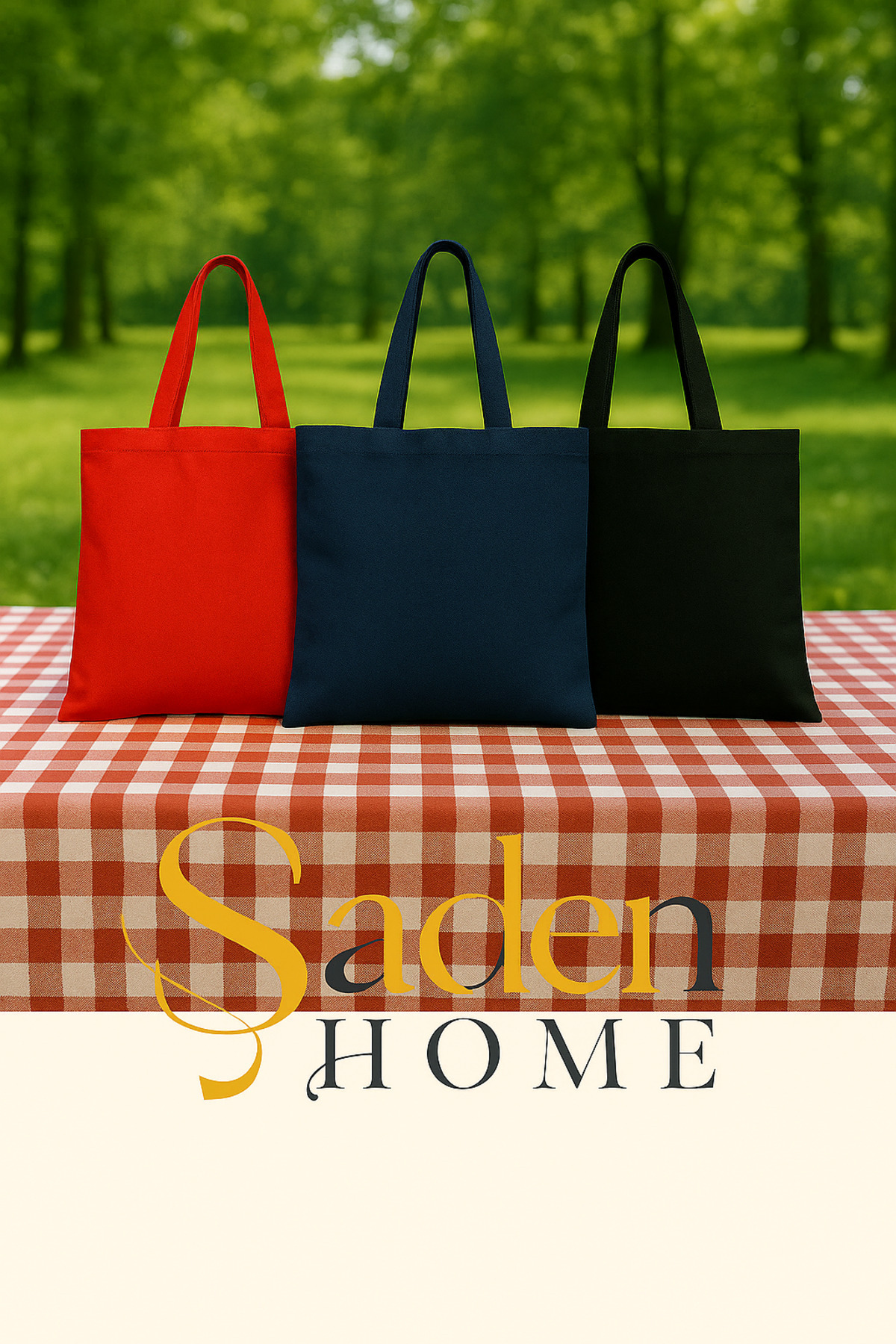SADEN HOME Natural Ham Bez Canta , Amerikan Kumaş , ÜÇ Renk görsel 3