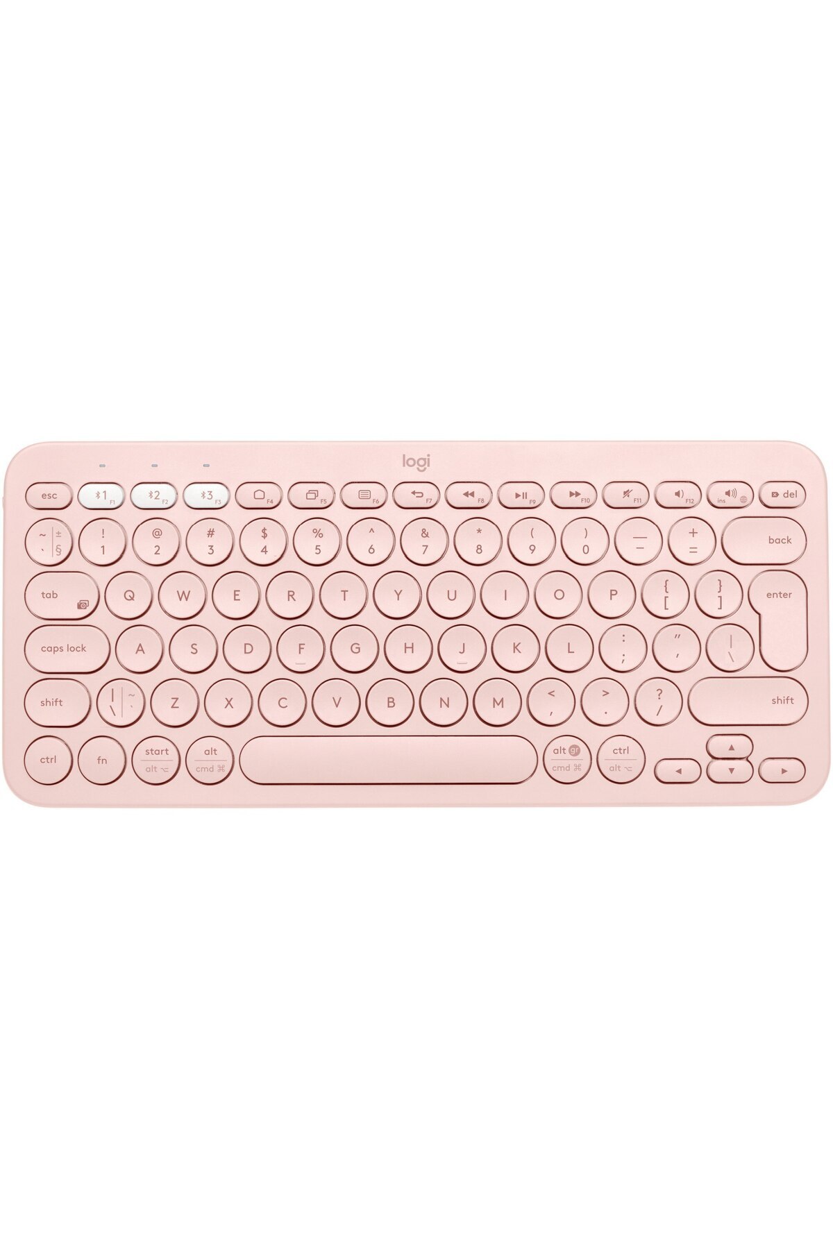 logitech-K380 Multi-Device Bluetooth Keyboard, US International Layout, Pink 5