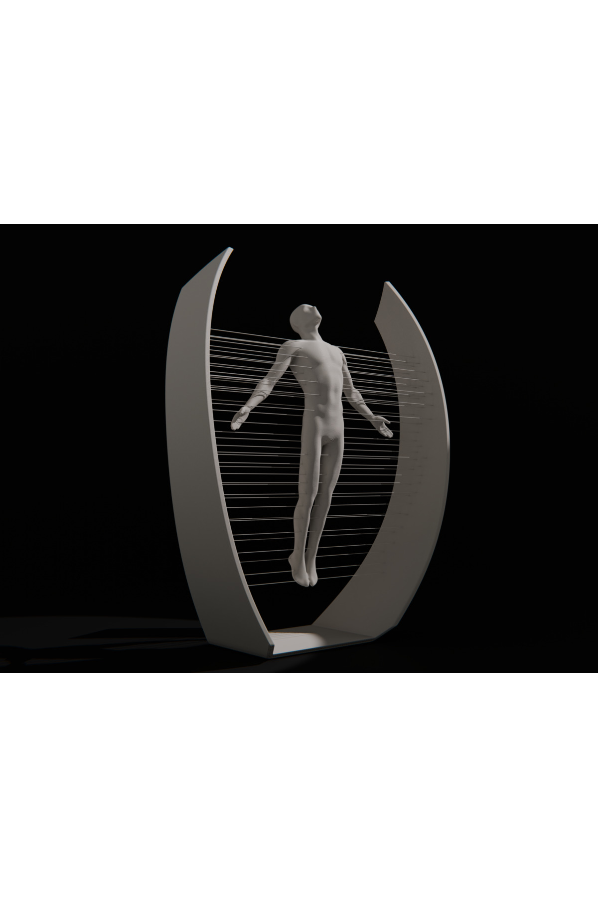 Transcend – 20 cm Havada Asılı Figüratif Sanat Heykeli