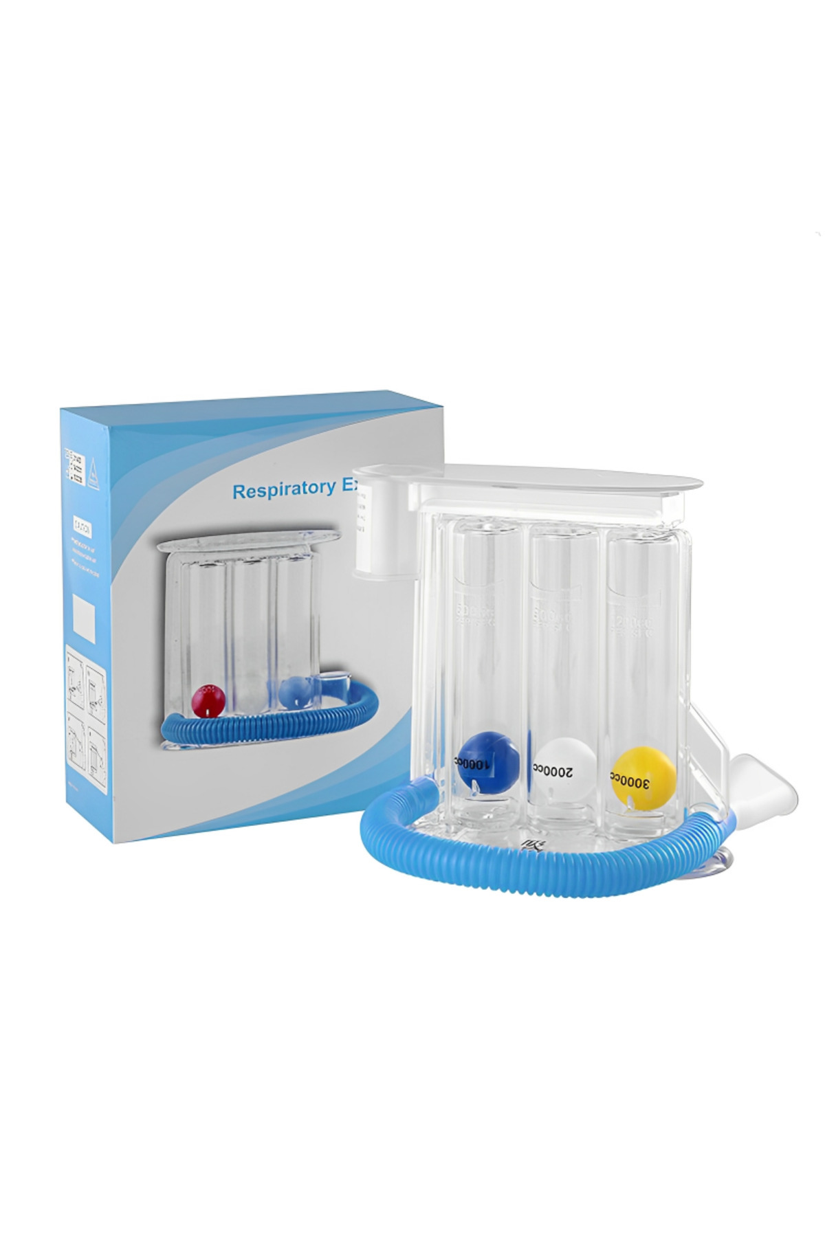 Choice-2-In-1 3 Balls Breathing Trainer Lung Function Improvement Respiratory Spirometry Breath Exerciser M 1