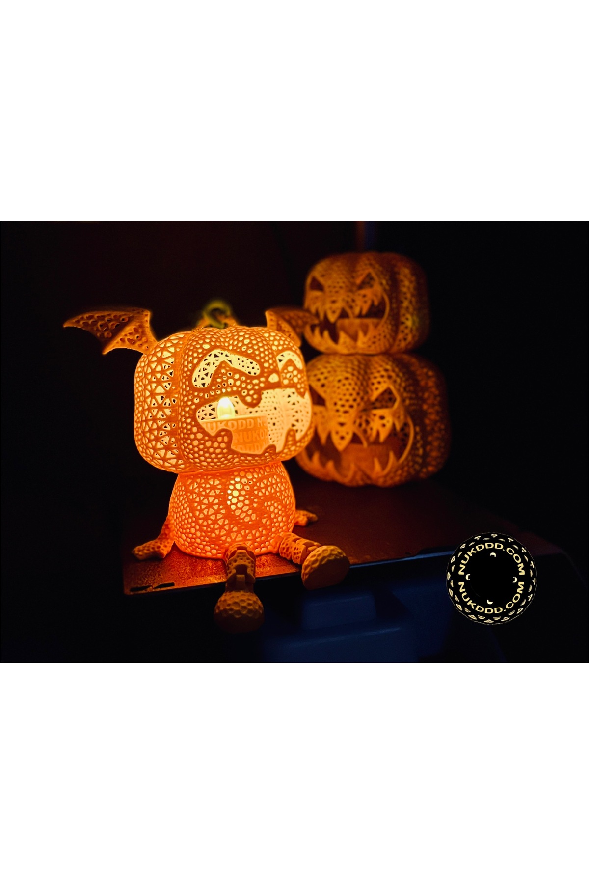 1 ADET Lil' Jackie – Kanatlı Balkabağı Figürü (Cadılar Bayramı Temalı)