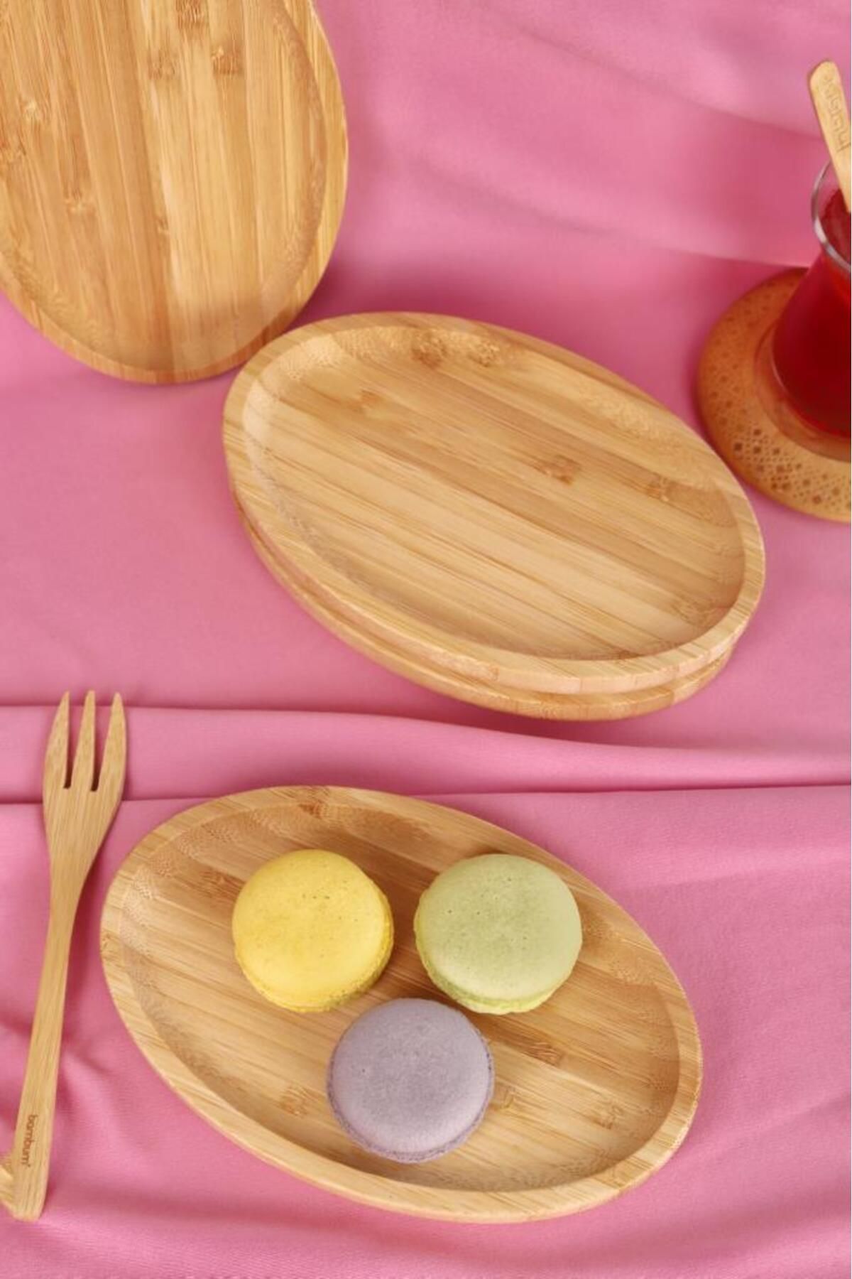 Bambum-Set of 6 Oval Serving Plates – Breakfast and Presentation Plates 3