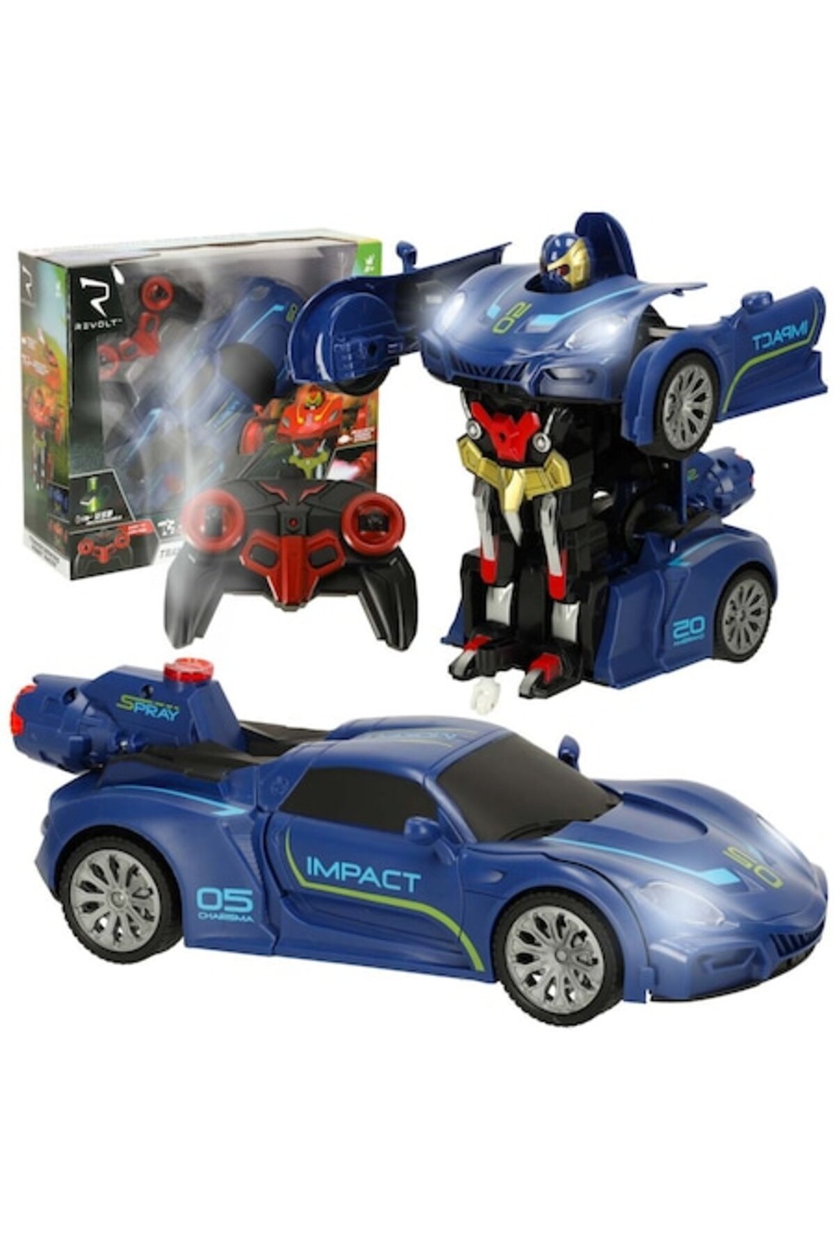 REVOLT-Toy Car Transformer - Transformable Robot with Controller 1