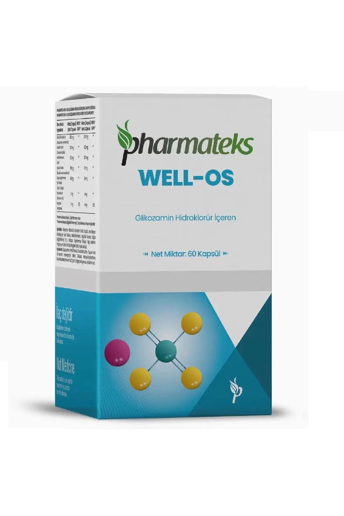 Pharmateks Well-OS Glikozamin Hidroklorür İçeren 60 Kapsül