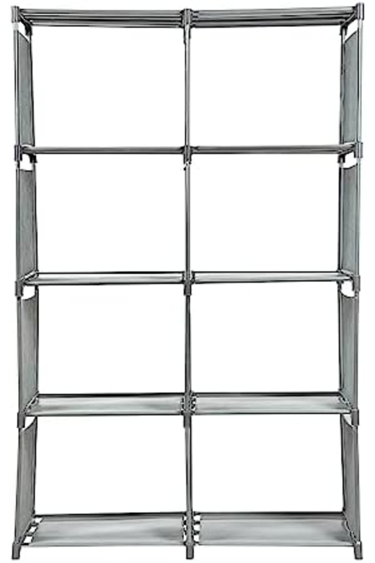 sharpdo-Double-row bookshelf with eight frames 1