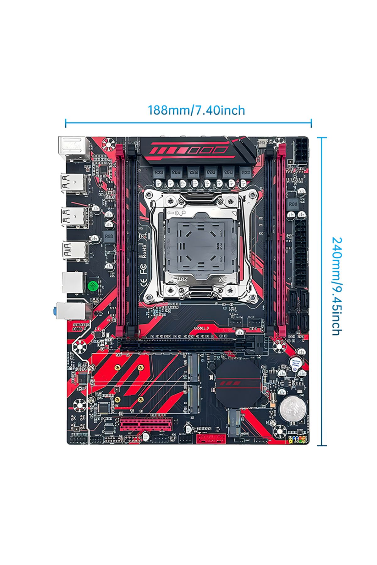 choice2-لوحة أم + وحدة معالجة مركزية + ذاكرة وصول عشوائي SOYO X99 DDR4 مجموعة لوحة أم حمراء للألعاب مع وحدة معالجة مركزية E5 2680 V4 LGA2011-3 2680v4 سعة 16 جيجابايت 5