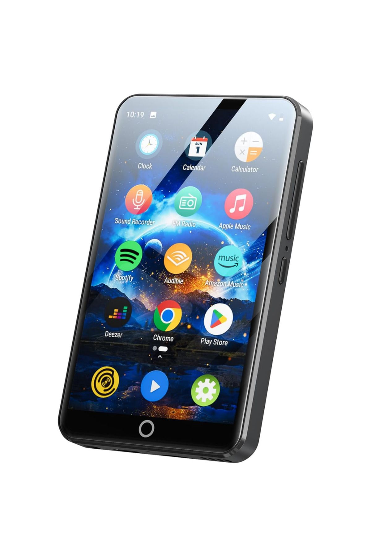 Choice-مشغل MP3 رمادي 16 جيجابايت مع بلوتوث وواي فاي، مشغل موسيقى بشاشة تعمل باللمس 4 بوصة، أندرويد 9.0 MTK 8 Core، MP4 1