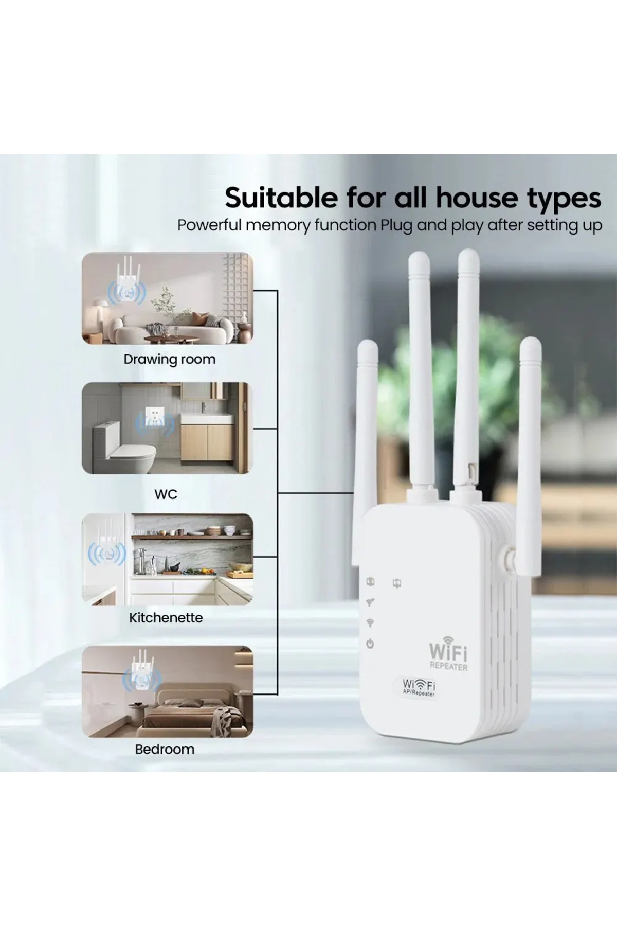 Choice-CCSN New EU WiFi Extender 300M Wireless WiFi Repeater Long Range Wireless WIFI Signal Booster Wir... 6