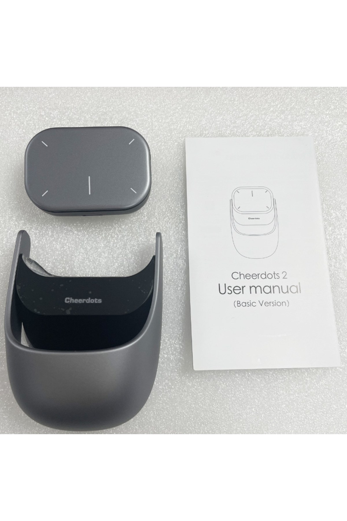 Choice-Silver basic Cheerdots 2 Detachable Air Mouse Wireless Touchpad All-in-one Pocket AI Recording Enabl 1