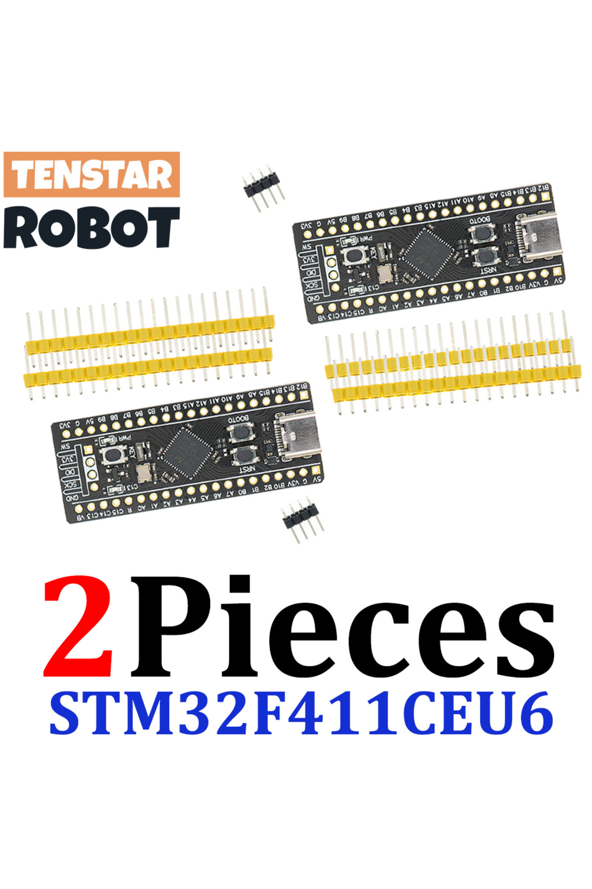 TENSTAR ROBOT-2pcs STM32F411 TNESTAR 2pcs STM32F411CEU6 Development Board STM32F411 Core Board Module STM32 Learni 1