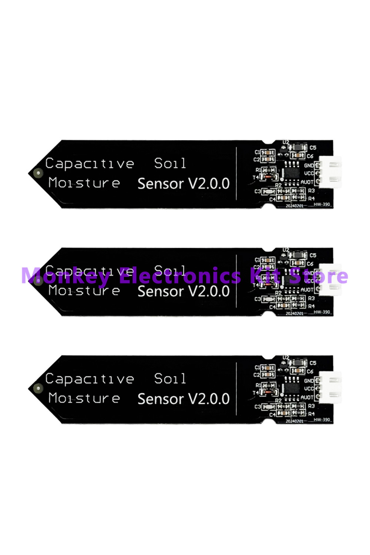 Choice-3 PCS 1/3 PCS Capacitive Soil Moisture Sensor Corrosion Resistant for R3 Board Moisture Detection Ga 1