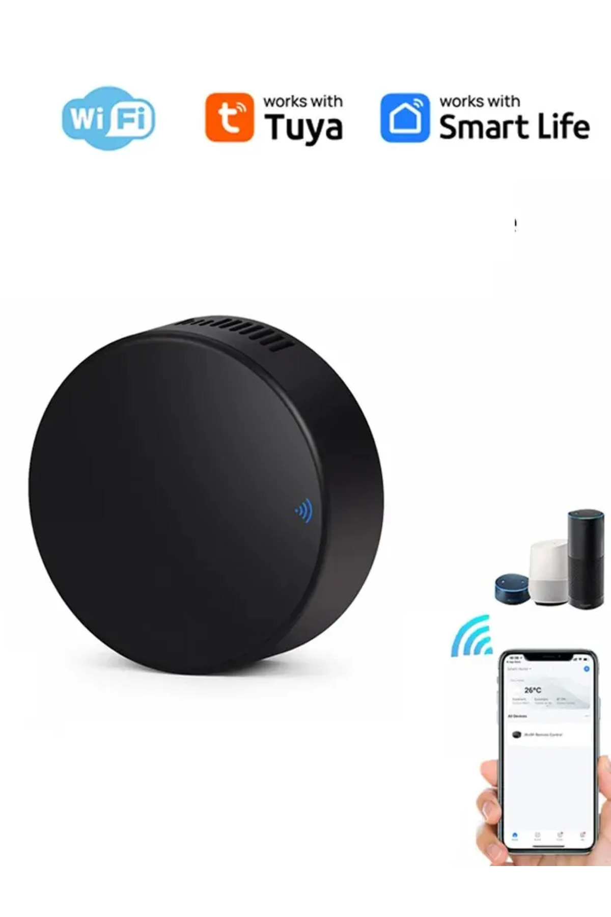 Vikefon-جهاز التحكم عن بعد الجديد Tuya Smart WiFi IR مع مستشعر درجة الحرارة والرطوبة لمكيف الهواء والتلفزيون 7