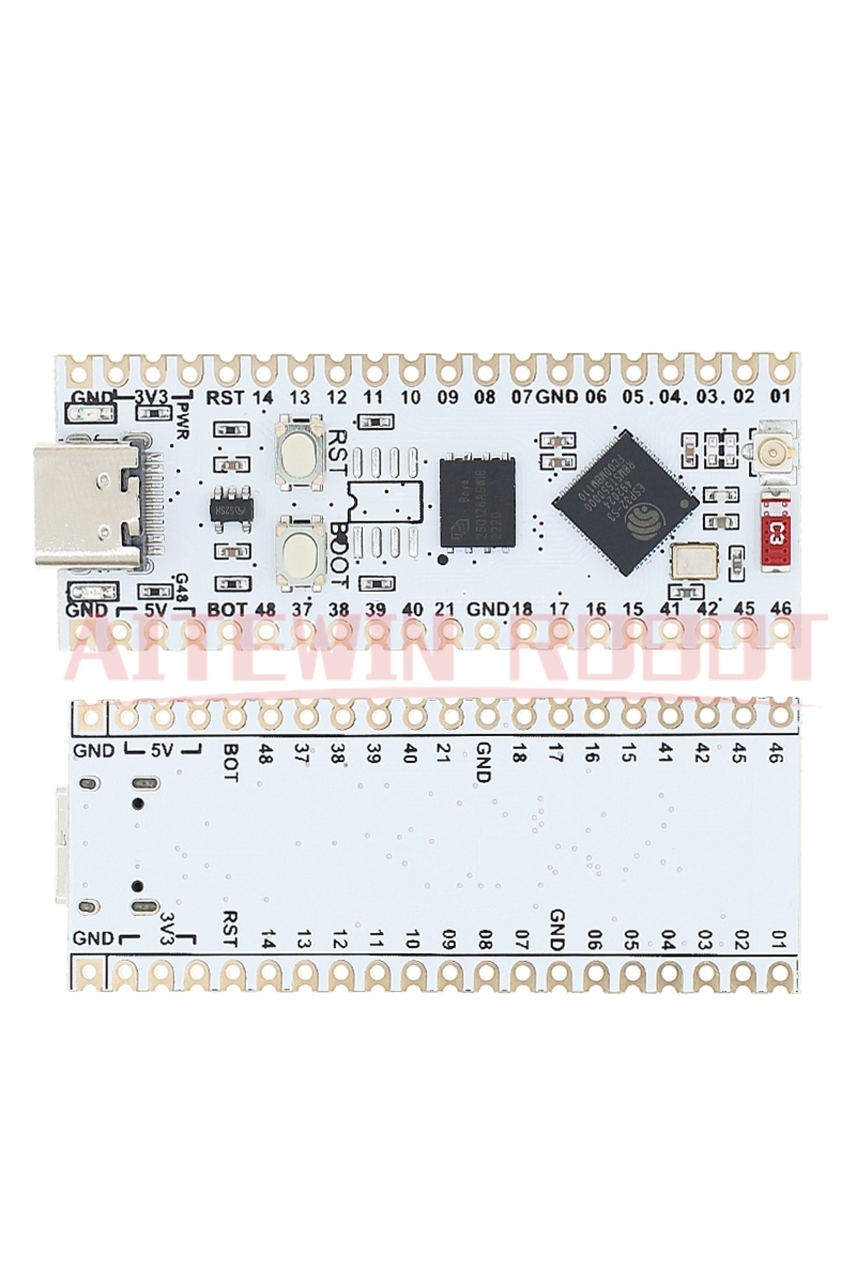 Choice-2PCS ESP32-S3 NANO WIFI Bluetooth Development Board ESP32-S3-N16R8 Module On-Board Ceramic Antenna T 7