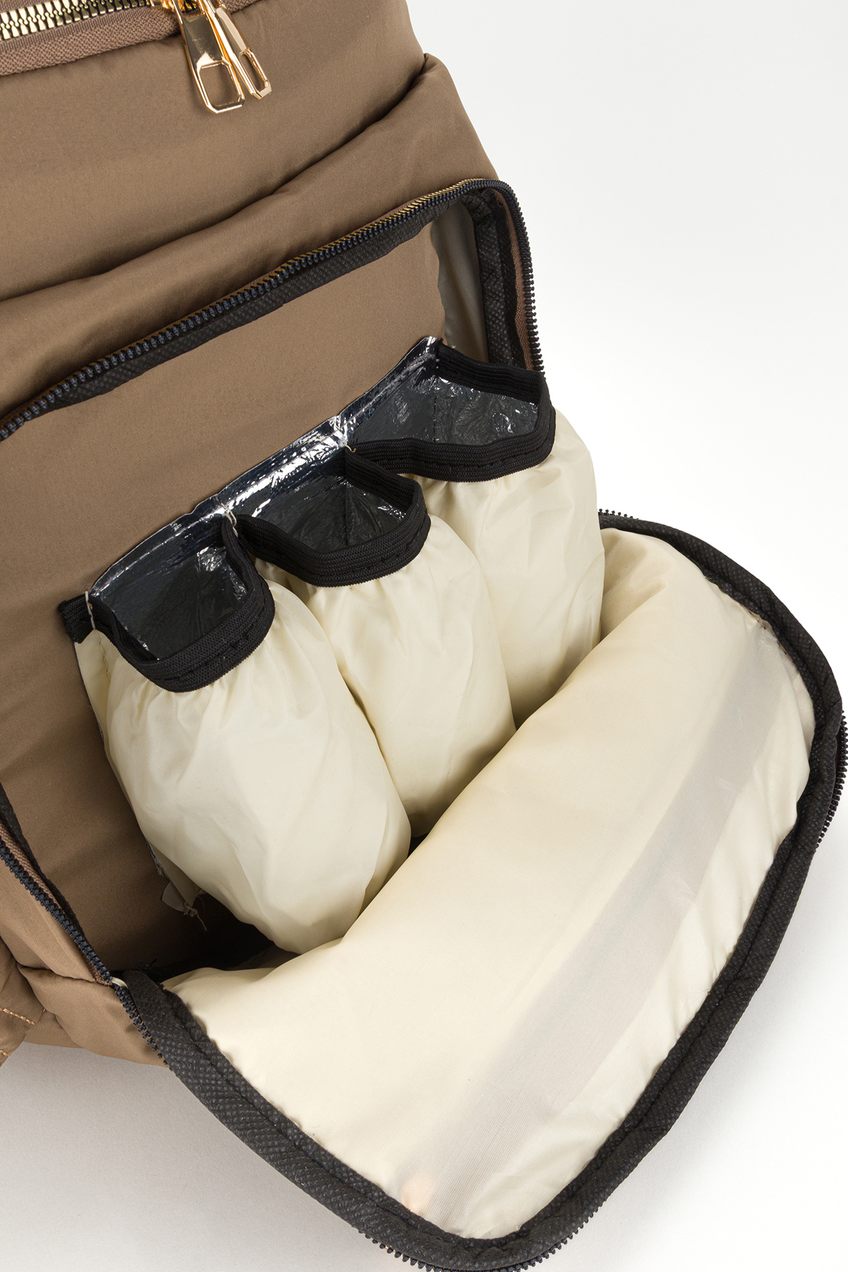 Disanuva Nakışlı Bondit Hafif Kumaş Anne Bebek Bakım Çantası Termoslu Biberon Cepleri fotoğrafı 7 (önizleme)