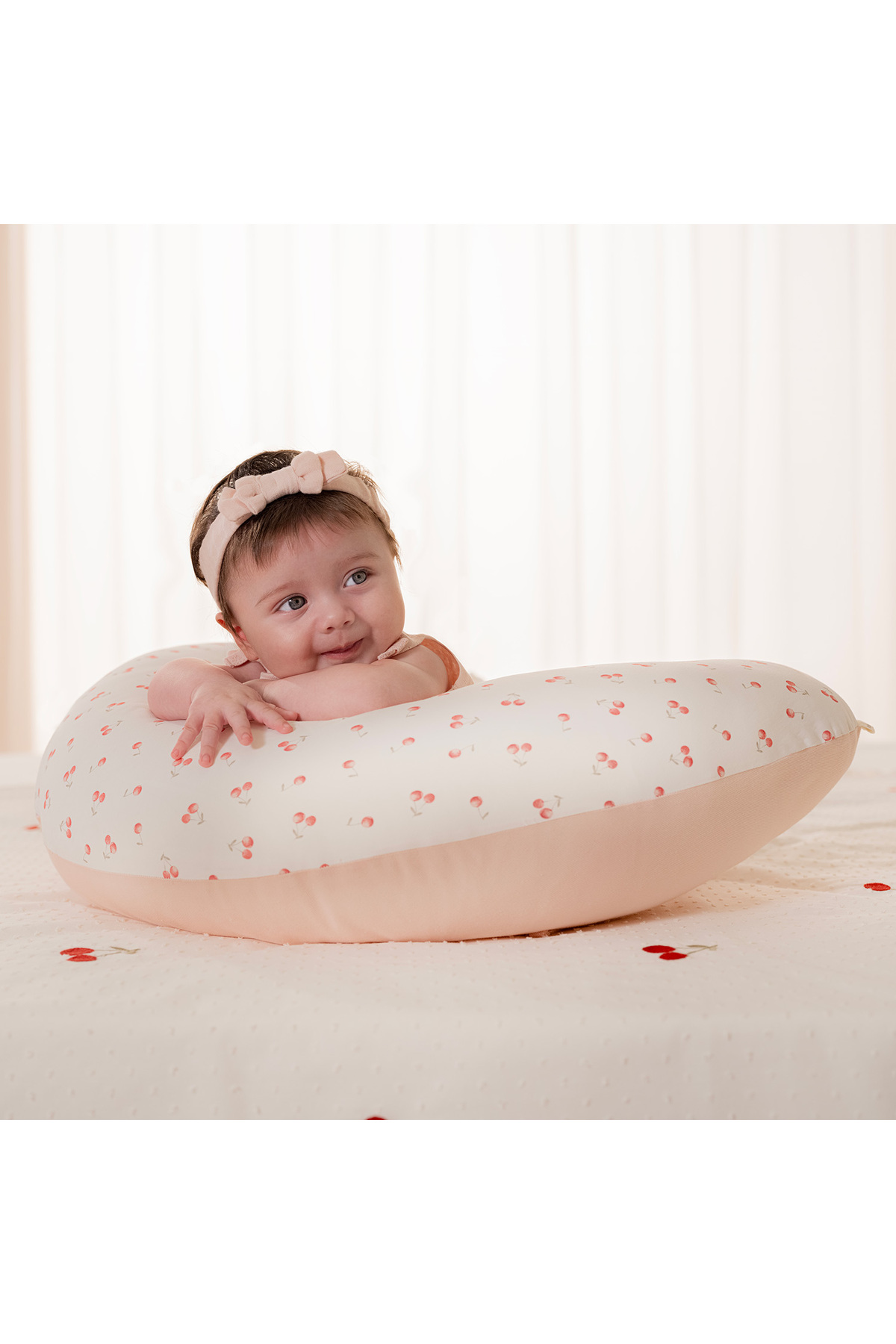 Chakra Cherry Boom Emzirme Yastığı Vanilya/Pembe fotoğrafı 3 (önizleme)