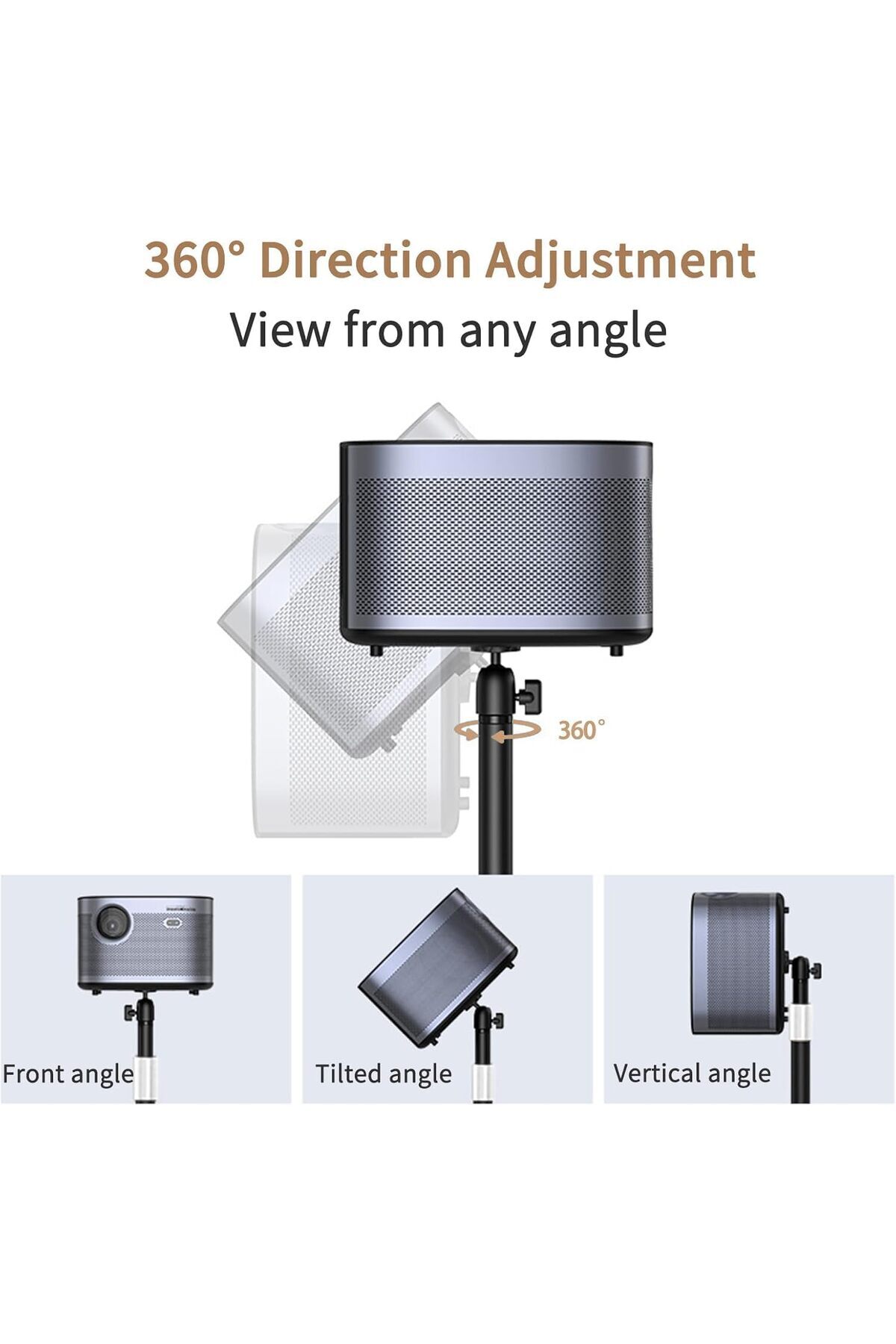 Specton-Projector Stand Floor, Projector Mount with Adjustable Height 20''-50'', Universal Projector Ceiling 6
