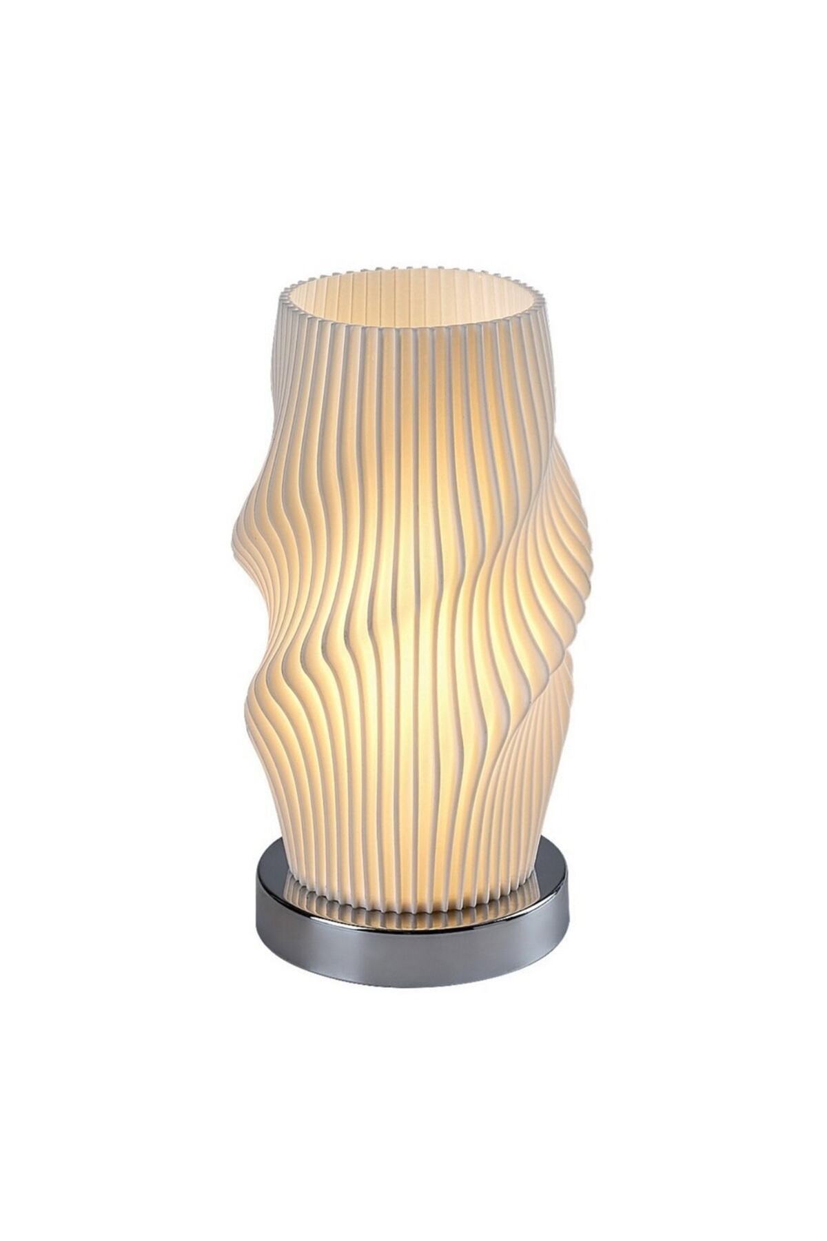 Rabalux-Table lamp, made of metal, plastic lampshade, wavy surface, a light source with a socket ... 1