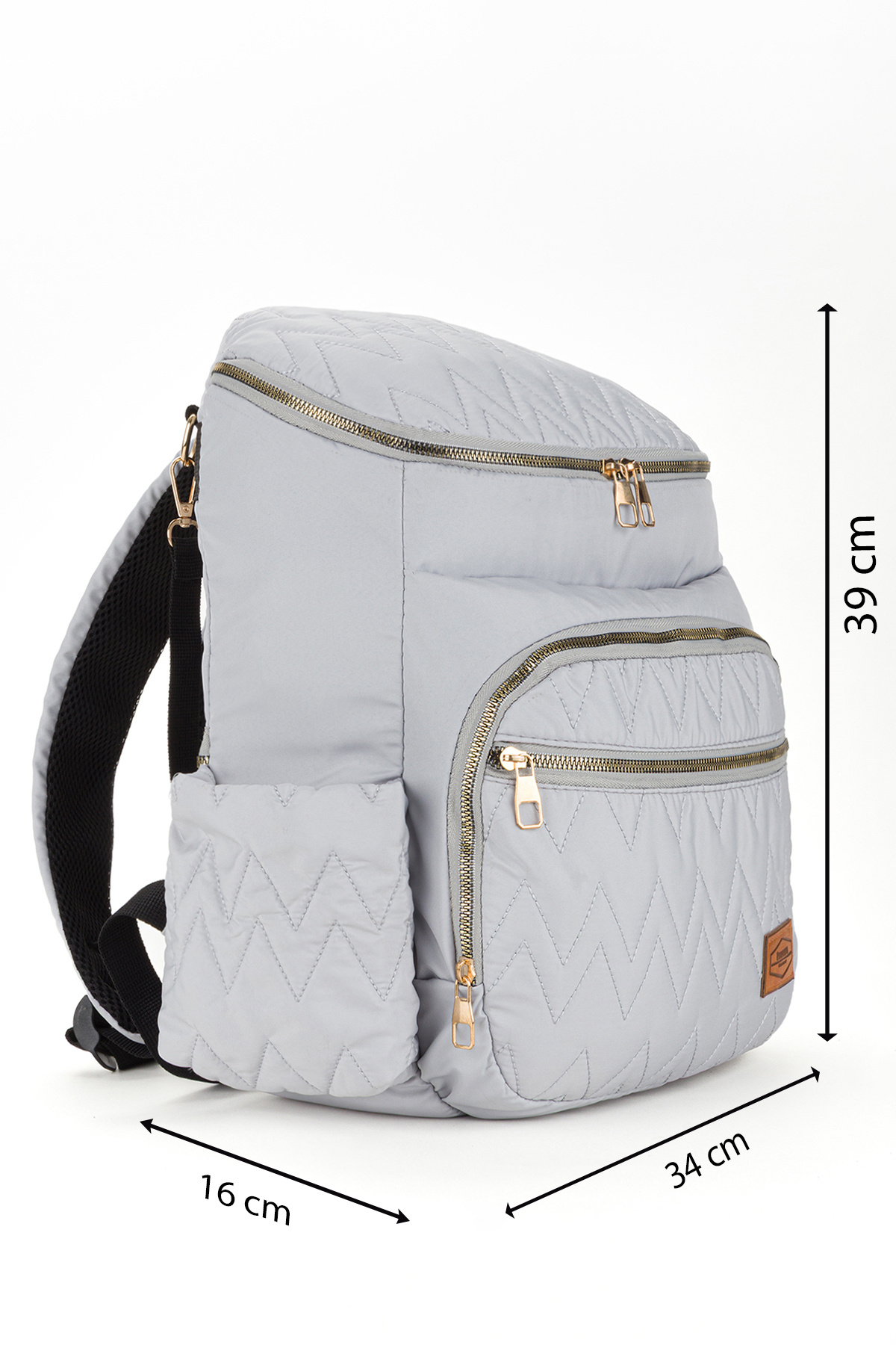 Disanuva Nakışlı Bondit Hafif Kumaş Anne Bebek Bakım Çantası Termoslu Biberon Cepleri fotoğrafı 3 (önizleme)