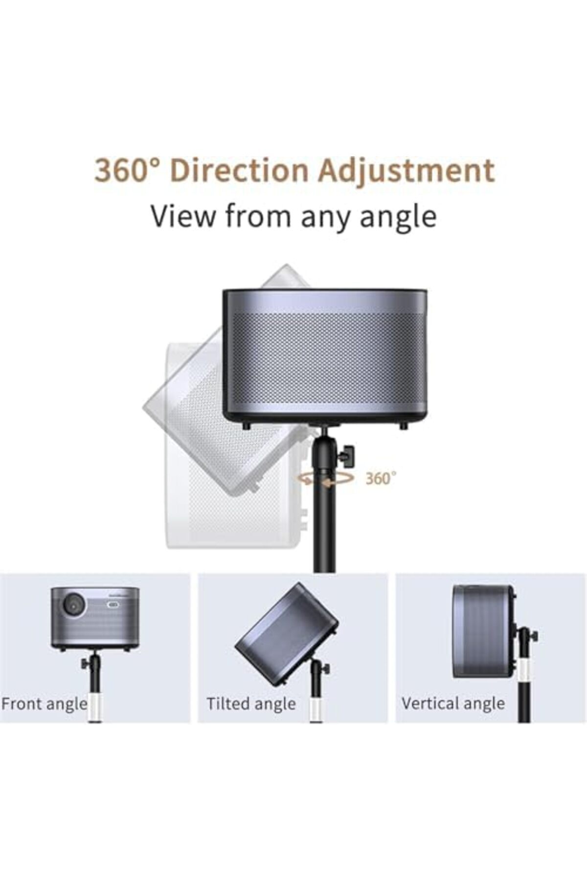Specton-Projector Stand Floor, Projector Mount with Adjustable Height 20''-50'', Universal Projector Ceiling 7