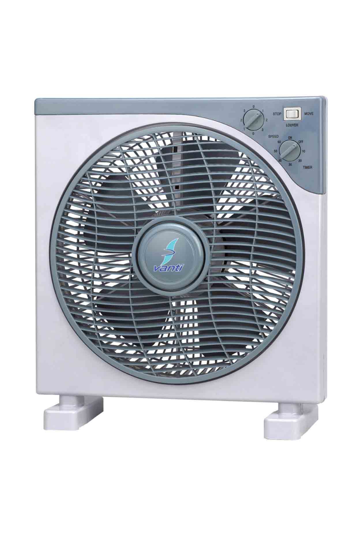 Vanti KCF271 30cm 40W Bakır Motor Hız Ve Zaman Ayarlı Kare Vantilatör