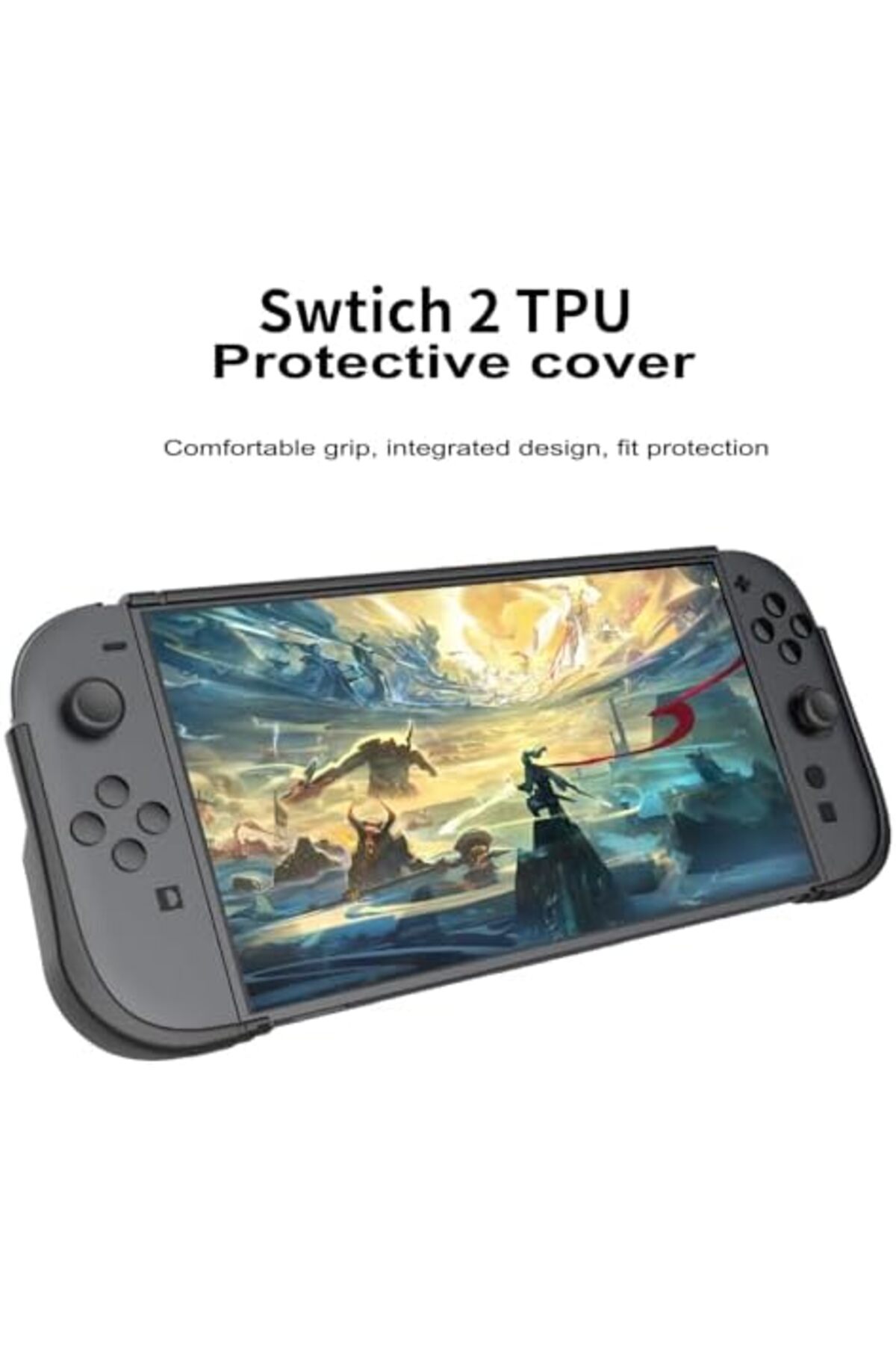 Generic-CENXI Dual Grip Designed for Nintendo Switch 2 Case, Protective Handheld Case with Ergonomic Grip an 5