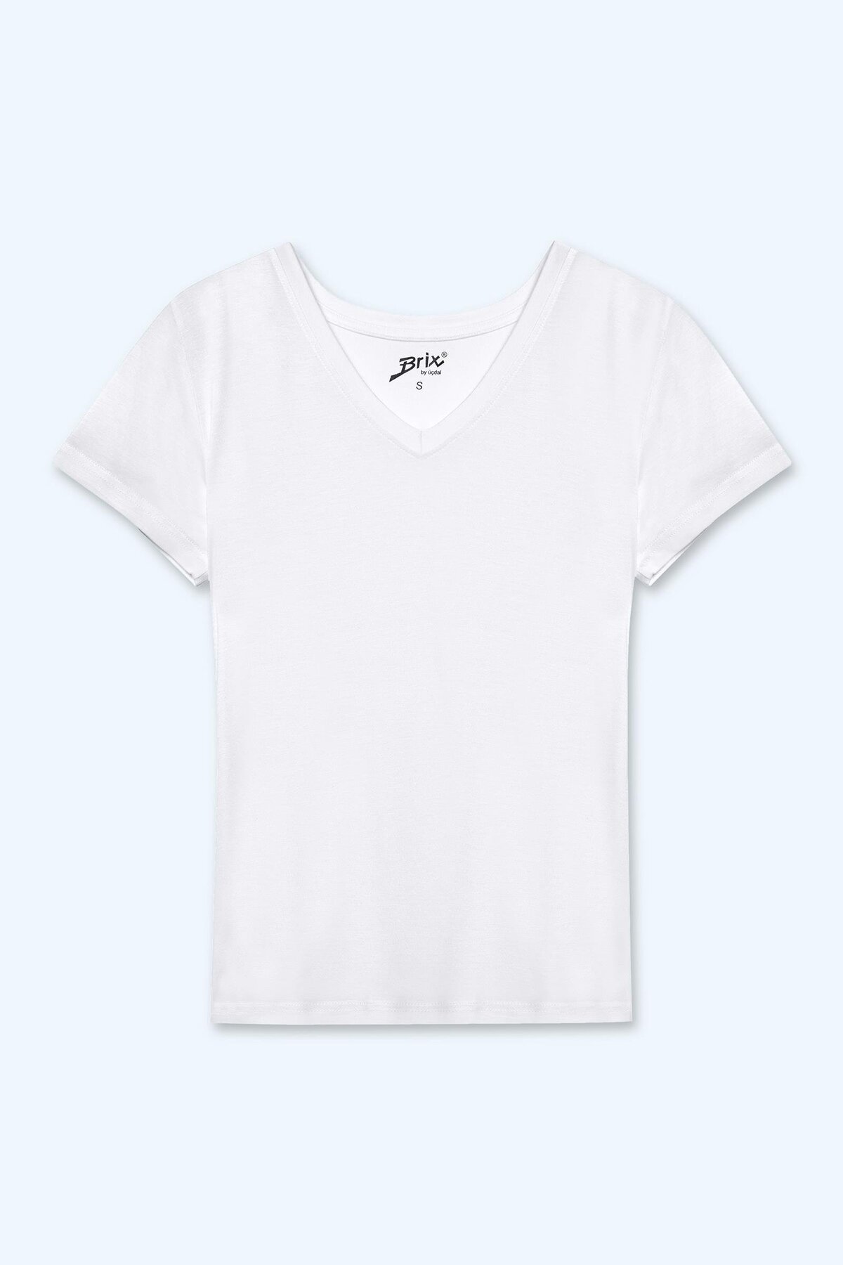 Women's Viscose V-Neck T-Shirt White