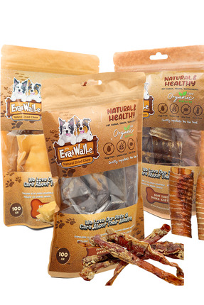 Eva & Wall-e Doğal 3’lü Köpek Çiğneme Seti | Dana Aort Gırtlak Kafa Derisi – ...