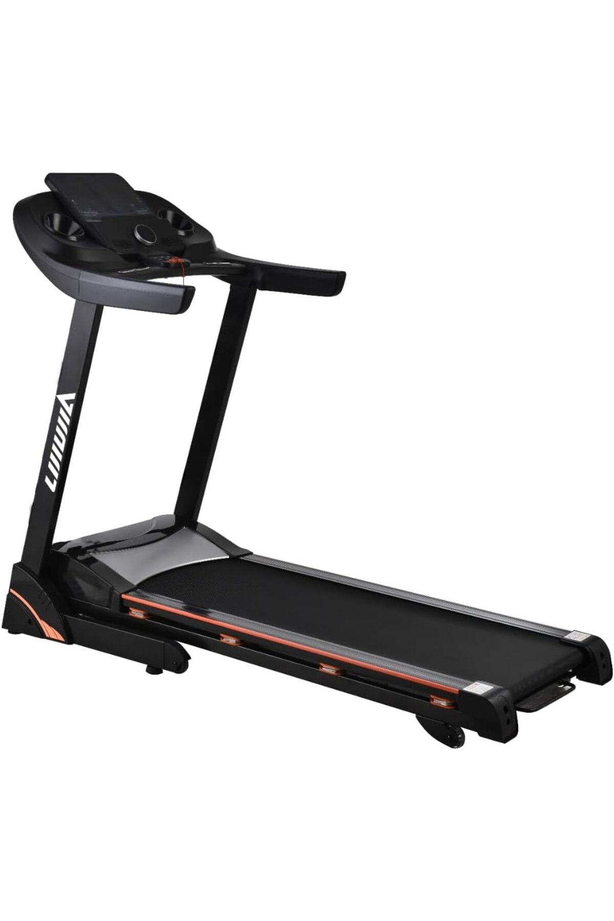 سير مشي قابل للطي بعجلات ، أقصى وزن 120 كجم ، محرك 3.5 حصان موديل 109A أسود