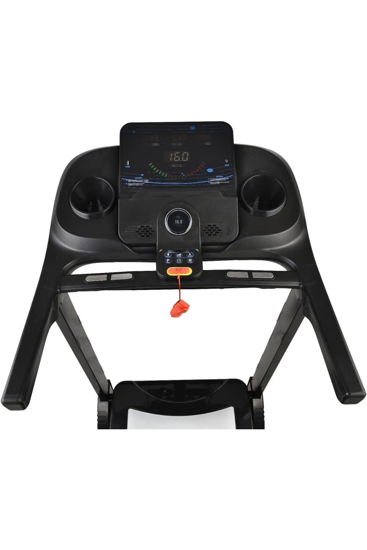 سير مشي قابل للطي بعجلات ، أقصى وزن 120 كجم ، محرك 3.5 حصان موديل 109A أسود