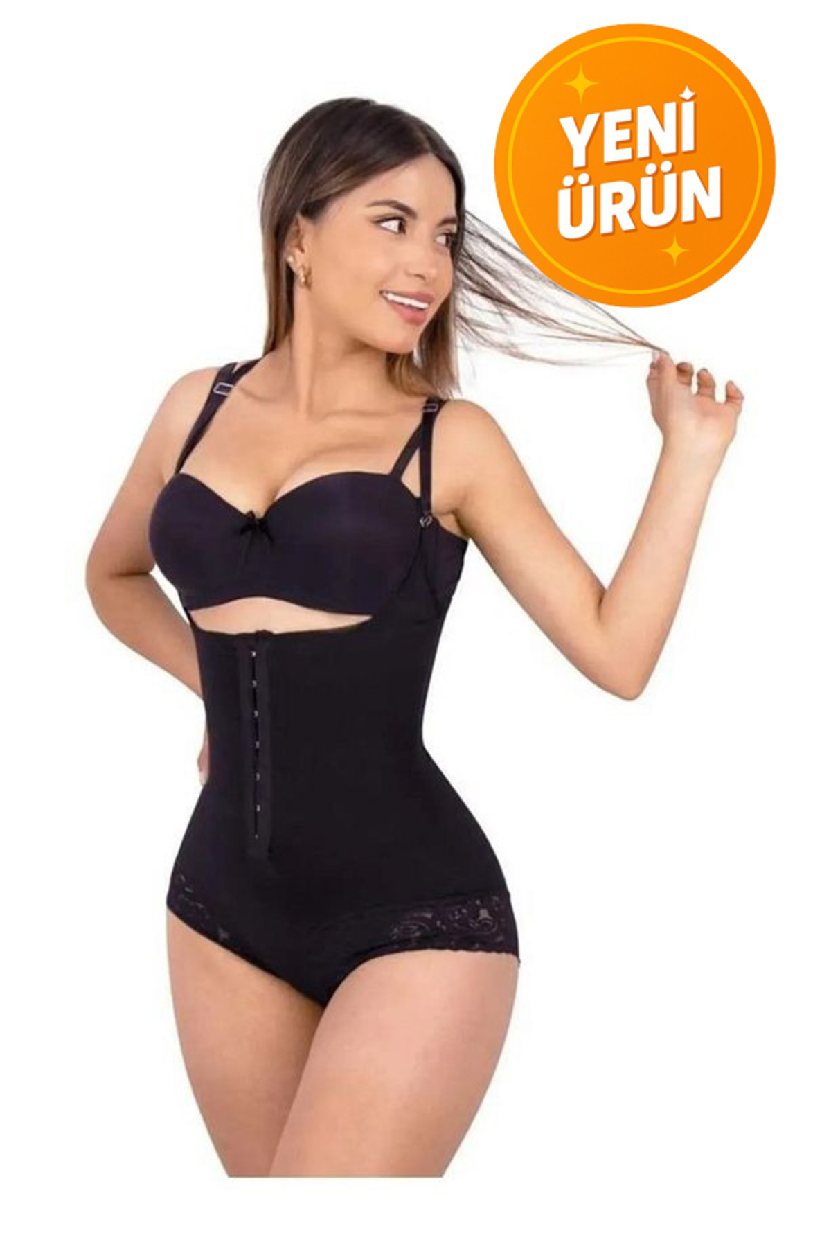SWEAT FAST-Adjustable Gathering Body with Lace Detail – Snap Fasteners, 3-Level Agarbles, Suitable for Daily Use 2