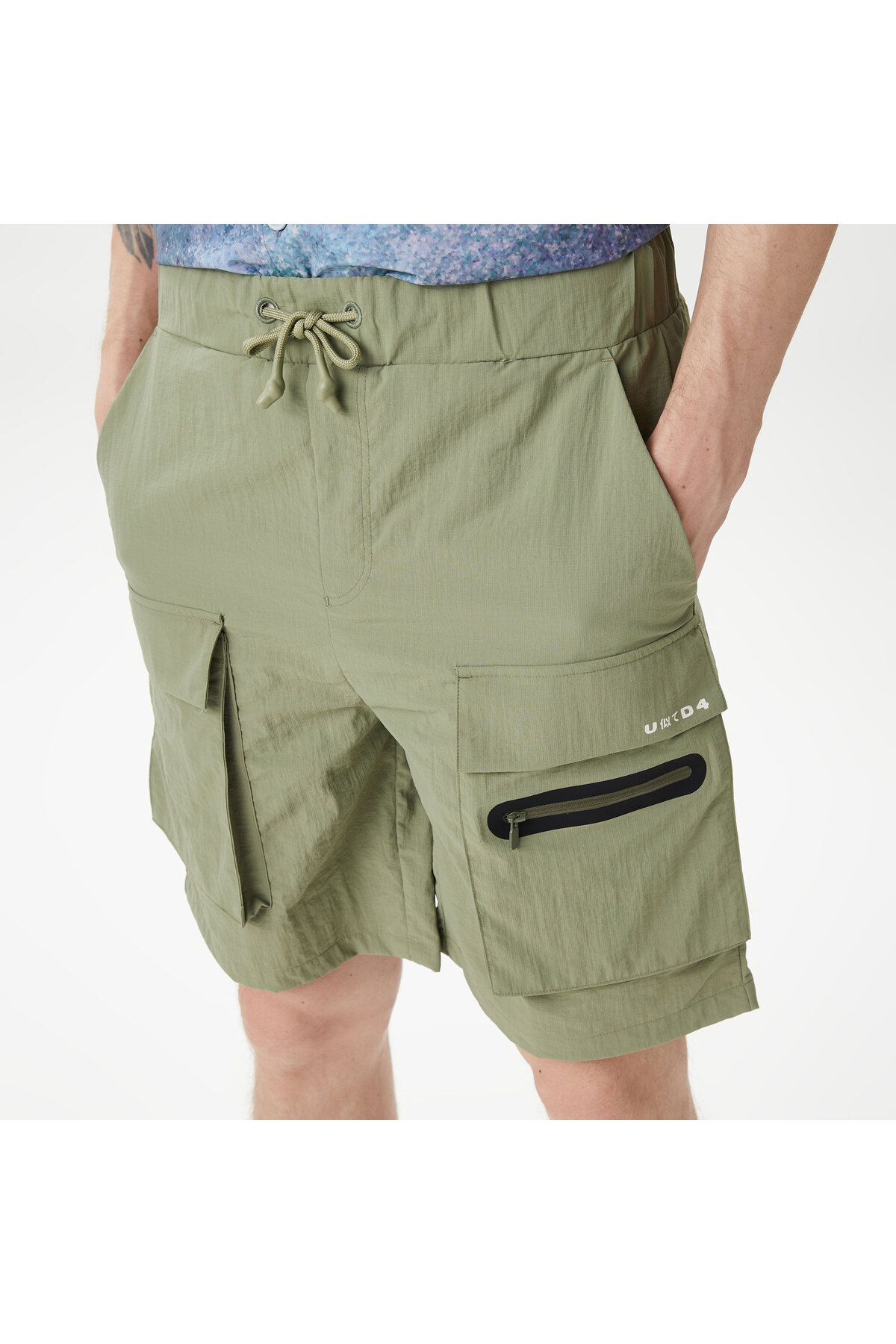 United4  UNITED4 Erkek Haki Şort - Görsel 4
