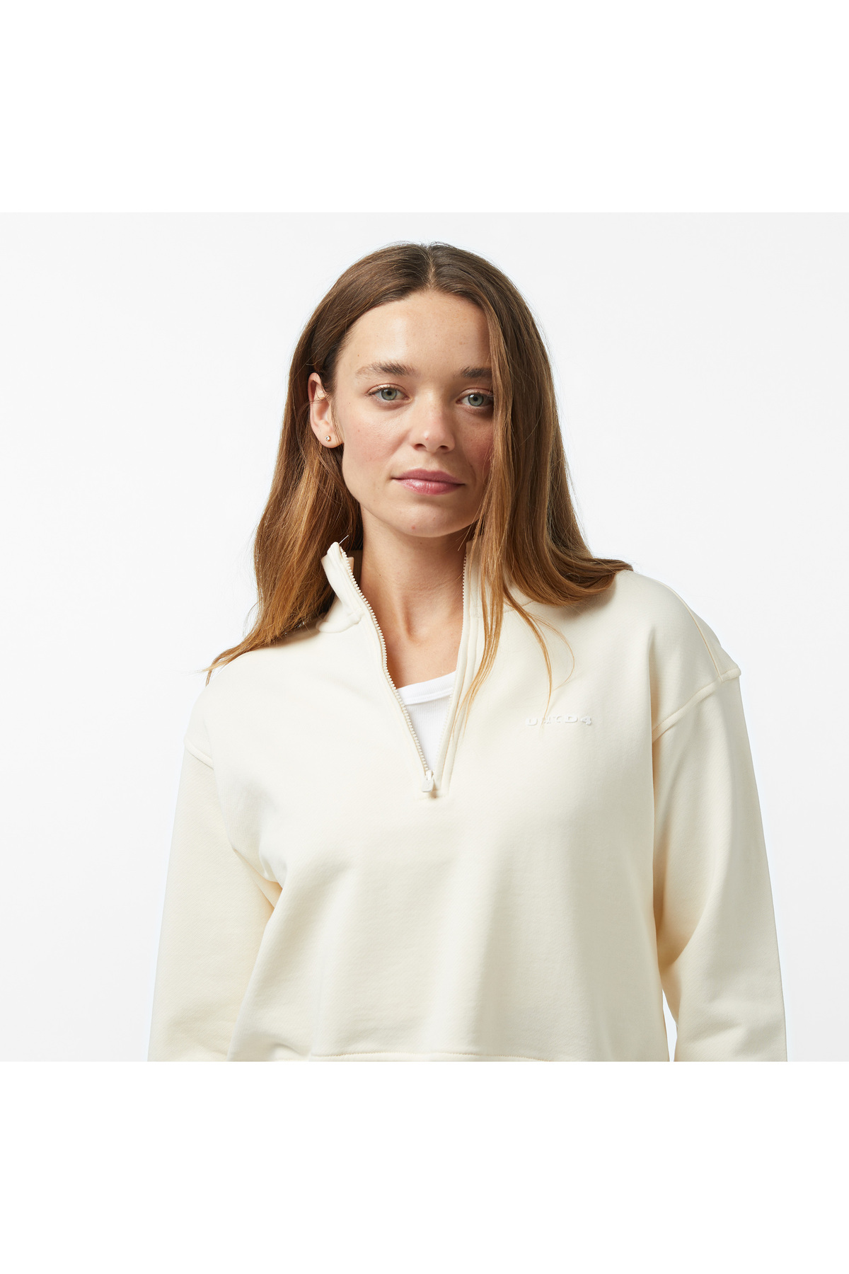 United4  UNITED4 Kadın Krem Sweatshirt - Görsel 4