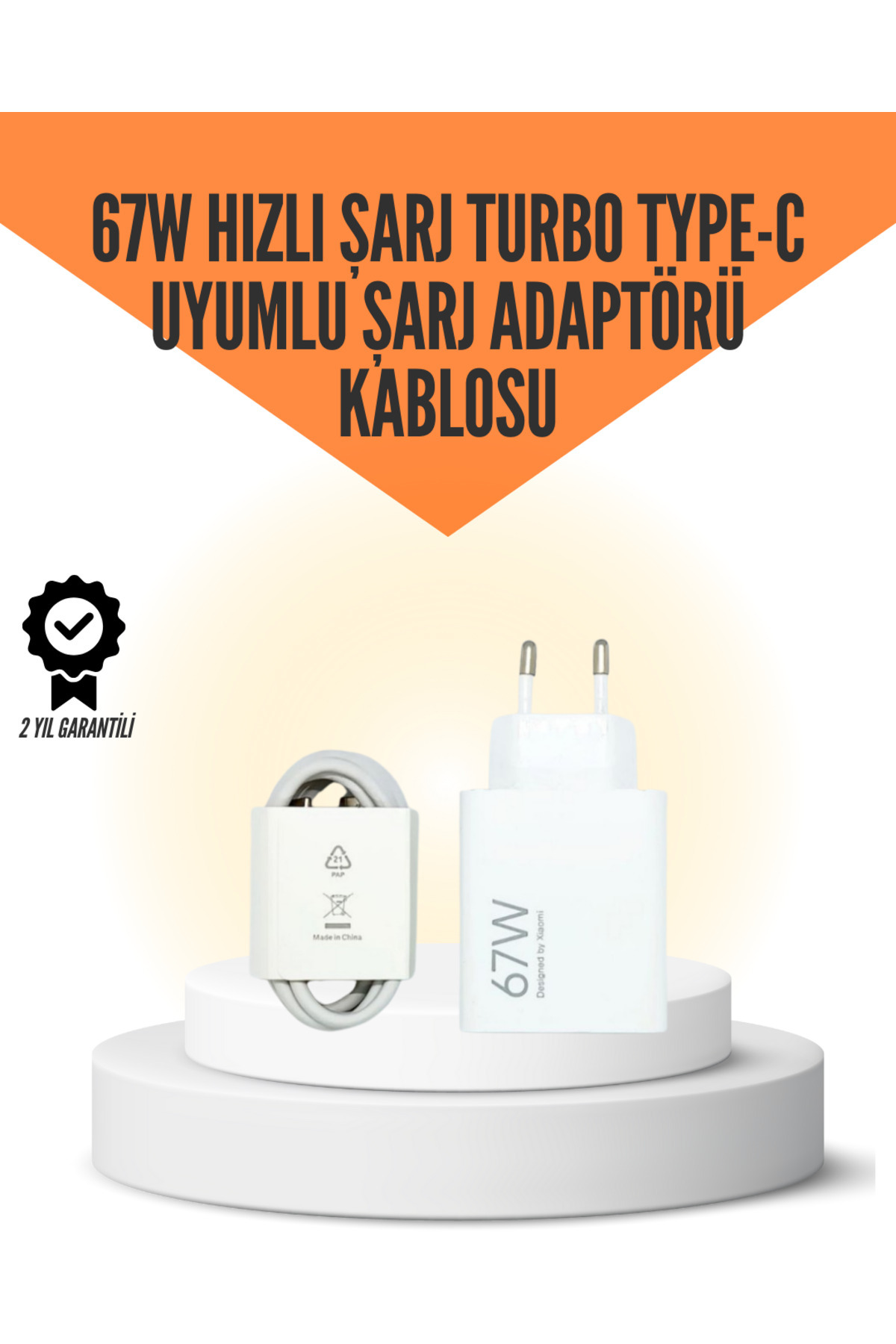 Flamex 67W Hızlı Şarj Cihazı Yüksek Isı Dayanımlı Type-C Set