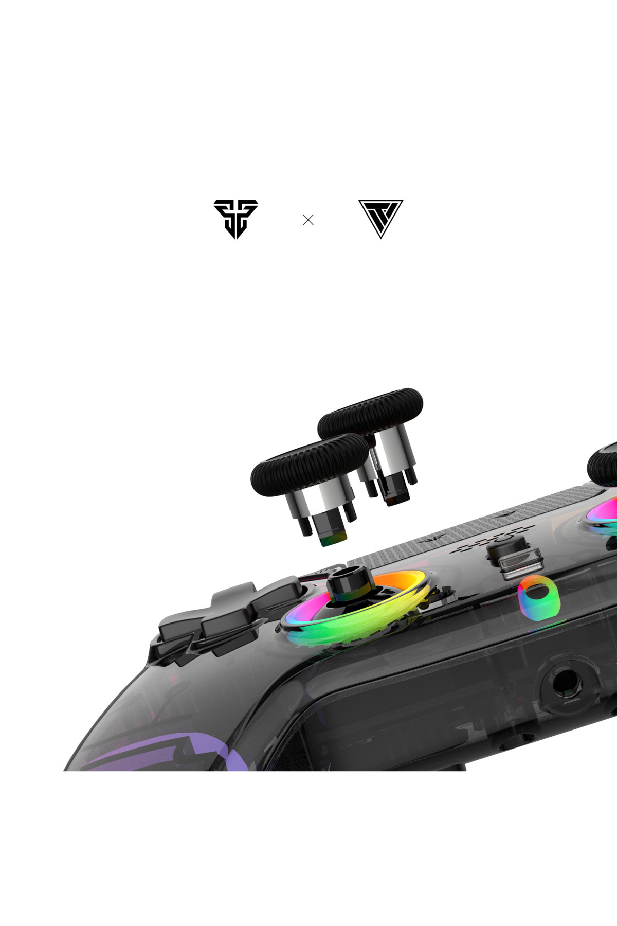 AL3B-Fantech Professional Handheld Controller with Interchangeable Magnetic Gear + 2 Customizable Back Buttons Inside the Box for PC/PS4/Nintendo 6