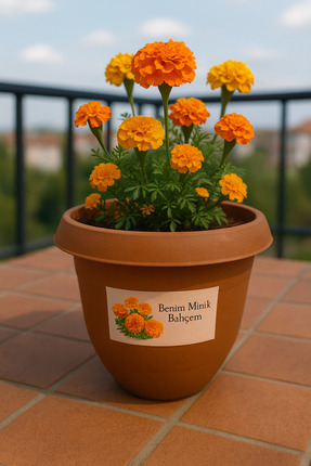 NIDAGE Kadife Çiçeği Yetiştirme Seti - Benim Minik Bahçem