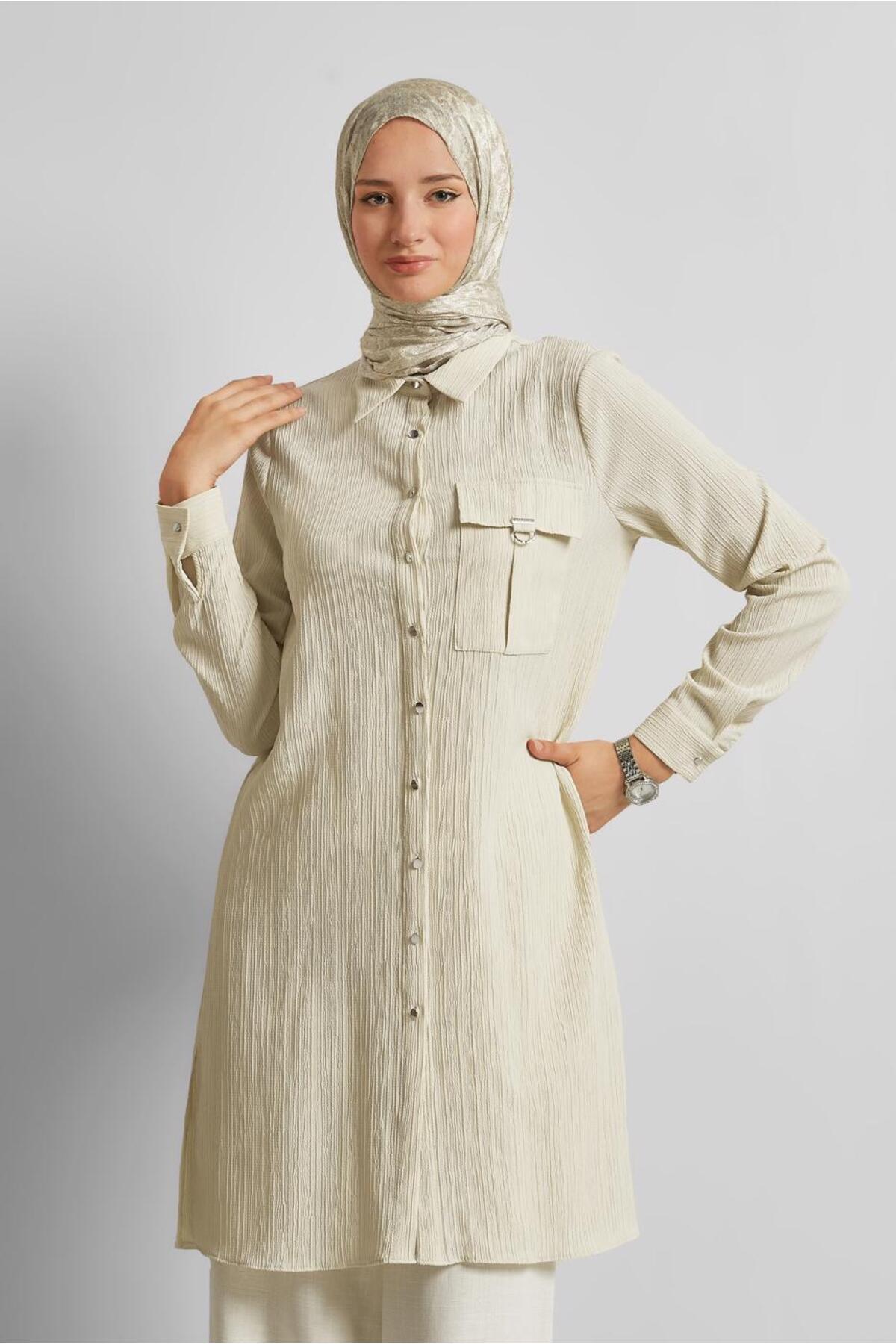 آلوینا پیراهن یقه‌دار تونیک ۴۵۵۷۶