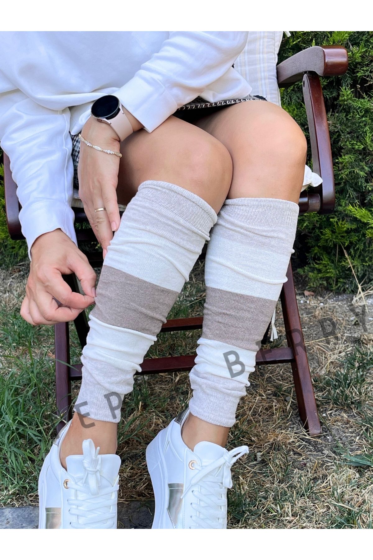Yeni Sezon Kadın Çizgili Tozluk Çorap