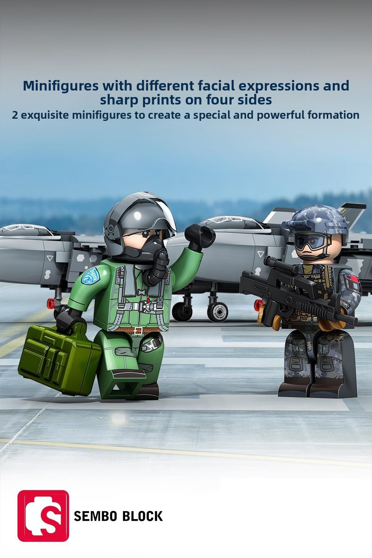 بلوکهای ساختمانی هواپیمای شبح J-20، ۵۸۵ تکه، سازگار با اسباببازی ساختنی (۲۰۲۲۴۱)