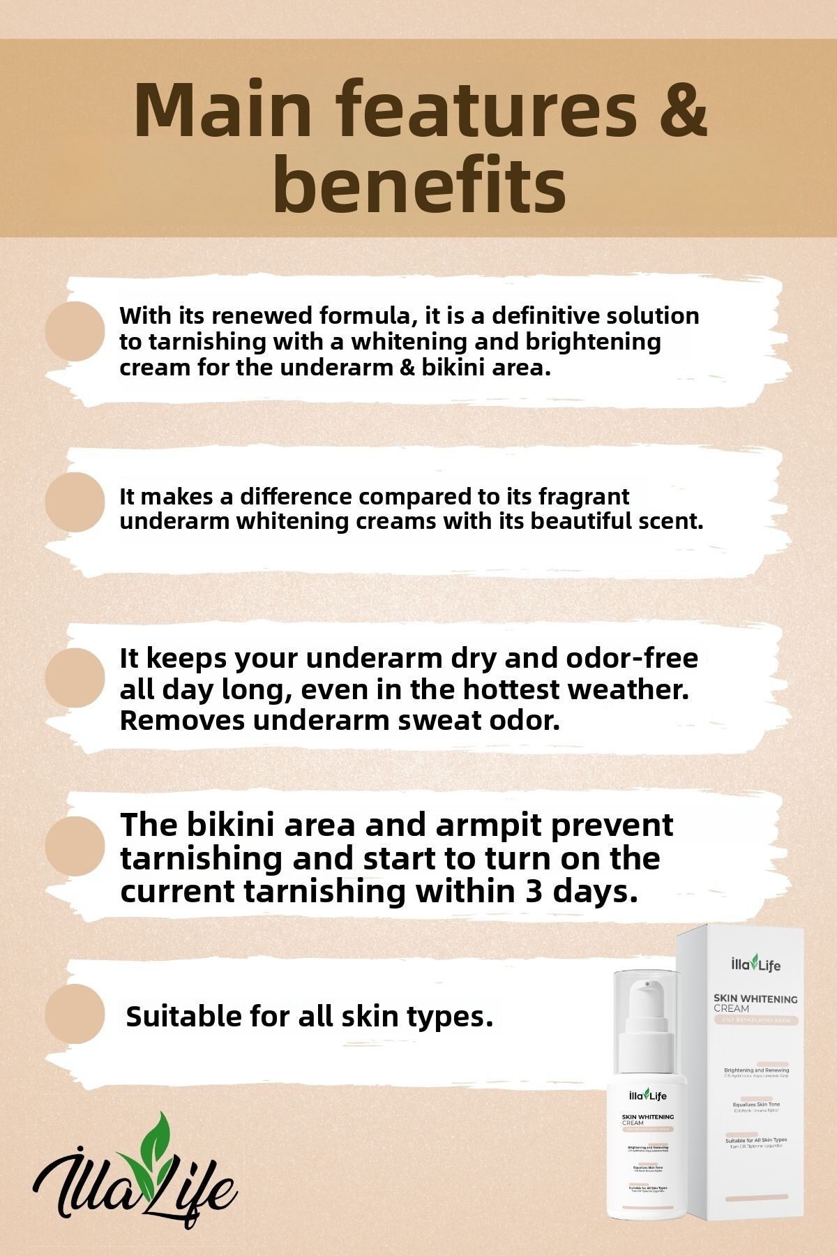 İlla Life-Private Area - Fast-Acting Whitening Underarm Bikini Area 4