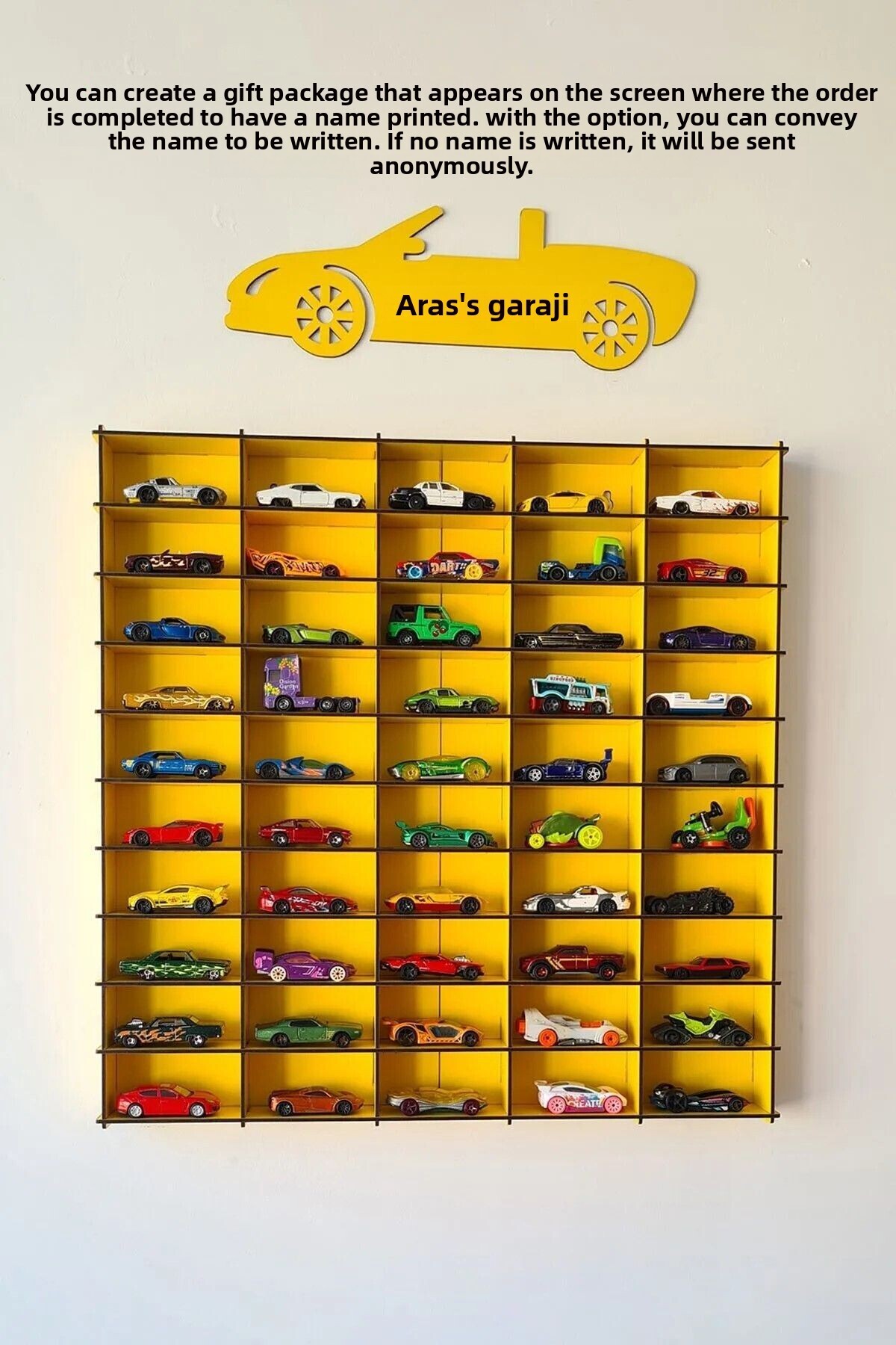 Car Shaped Rack Capellawoodworks Wooden Car Rack 50's (Suitable for Hotwheels Cars ...