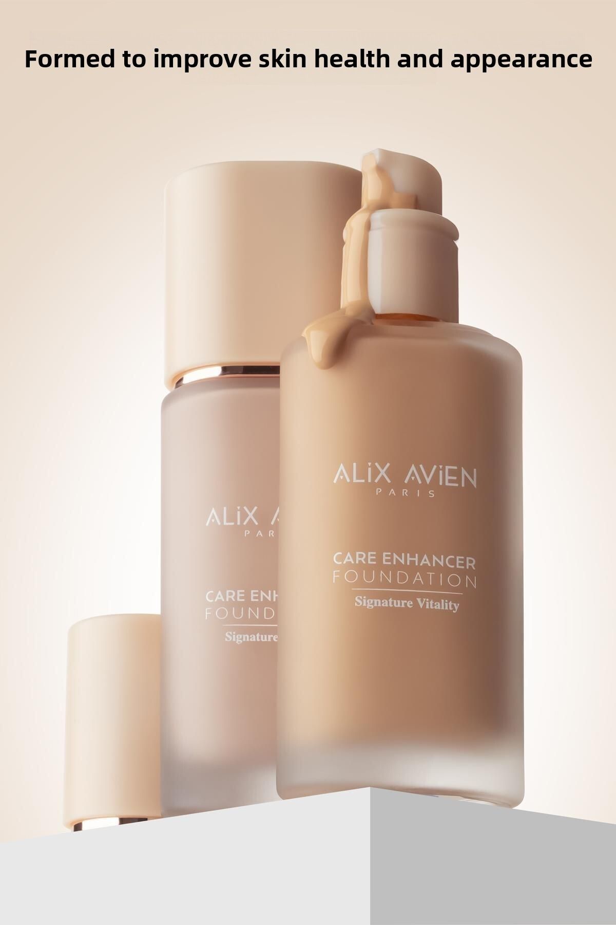 Alix Avien-كريم أساس مضاد للتجاعيد بعامل حماية من الشمس SPF30 - معزز للعناية 803 روز باف 3
