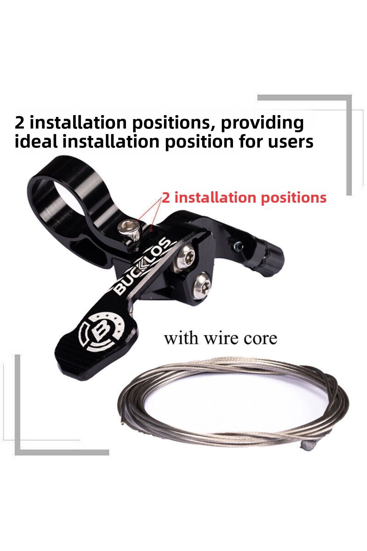 Choice-BUCKLOS Telescopic Seatpost Controller MTB Dropper Seat Post Lever Bicycle Seat Shock Remote Leve... 5